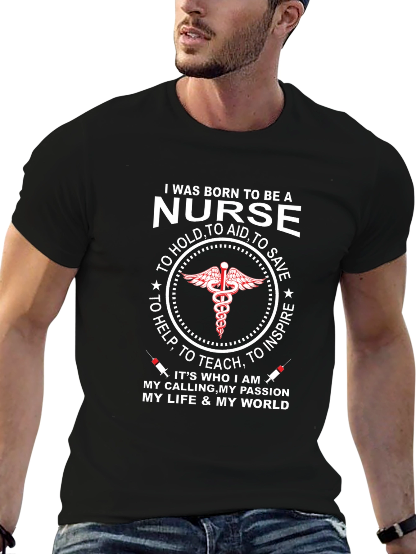 Nurse T-Shirt: Born to Be a Nurse
