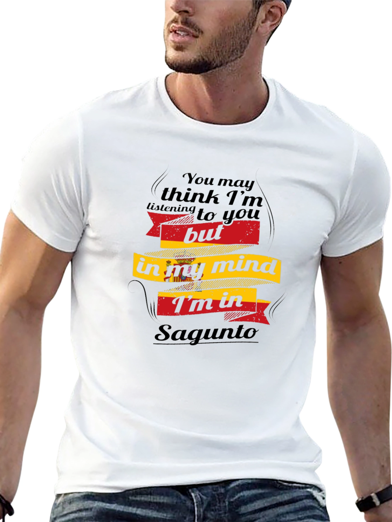 Sagunto Mind T-Shirt - Black Cotton Tee