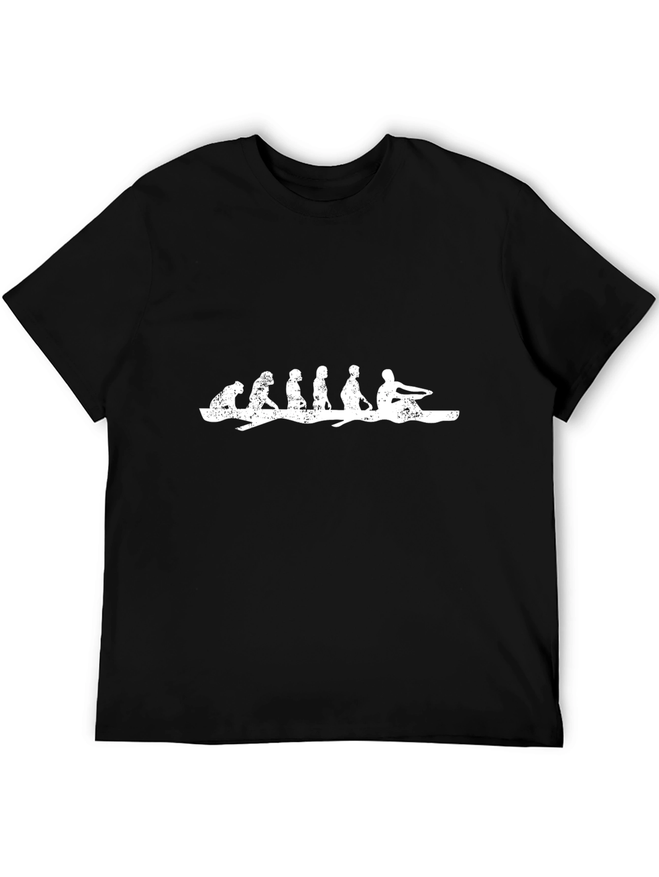 Rowing Evolution Graphic T-Shirt - Black