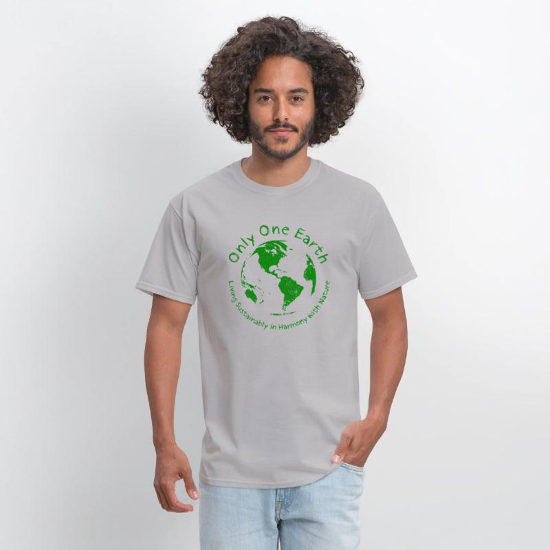 Only One Earth - dark green vintage design