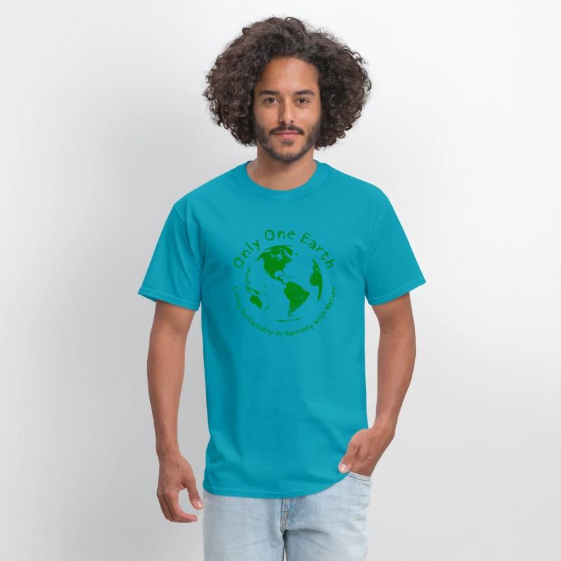Only One Earth - dark green vintage design