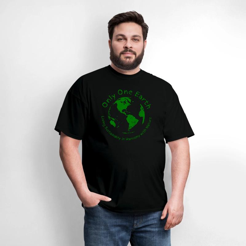 Only One Earth - dark green vintage design