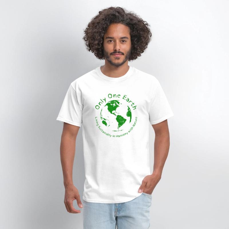 Only One Earth - dark green vintage design