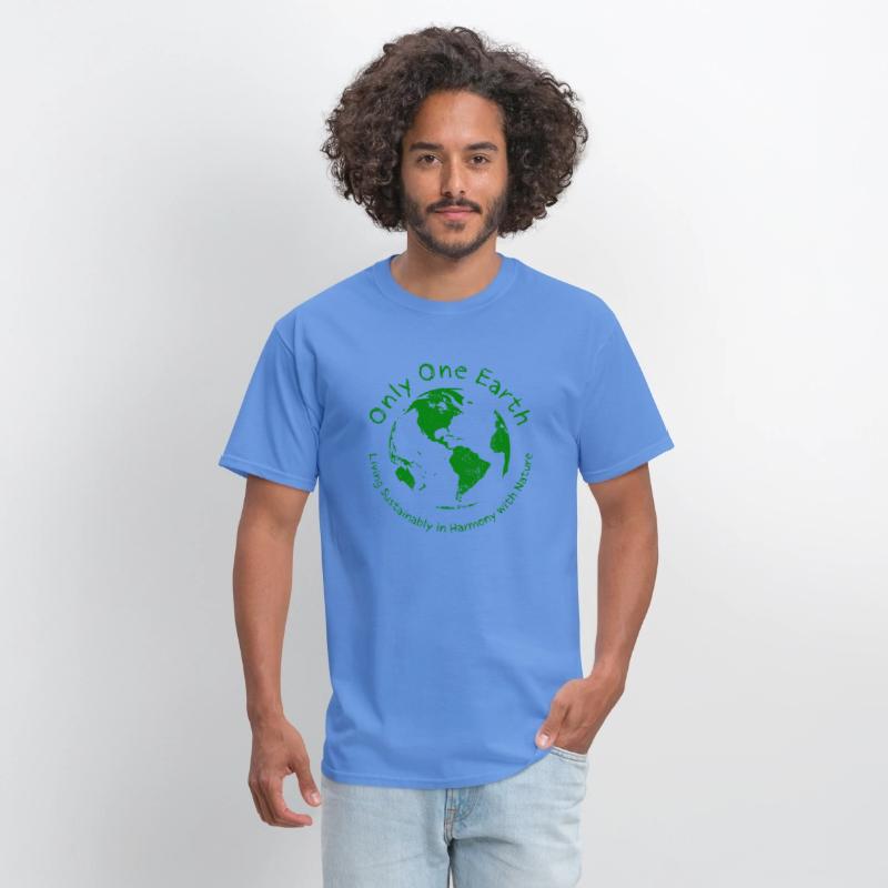 Only One Earth - dark green vintage design