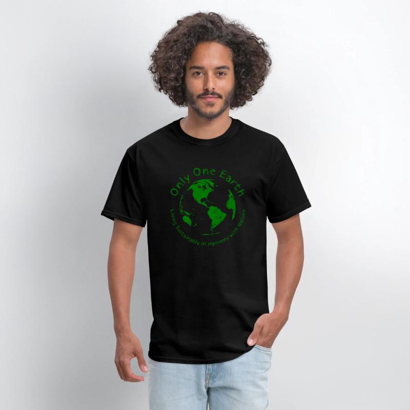 Only One Earth - dark green vintage design