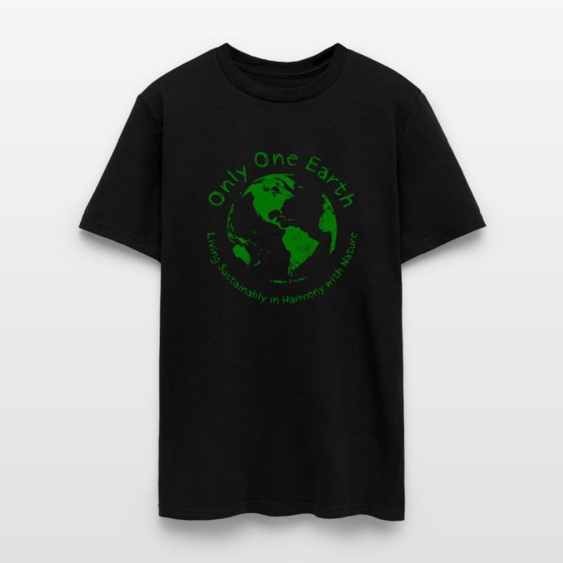 Only One Earth - dark green vintage design