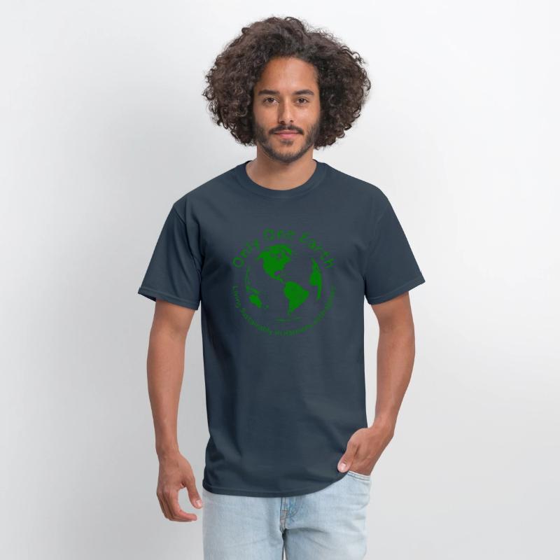 Only One Earth - dark green vintage design