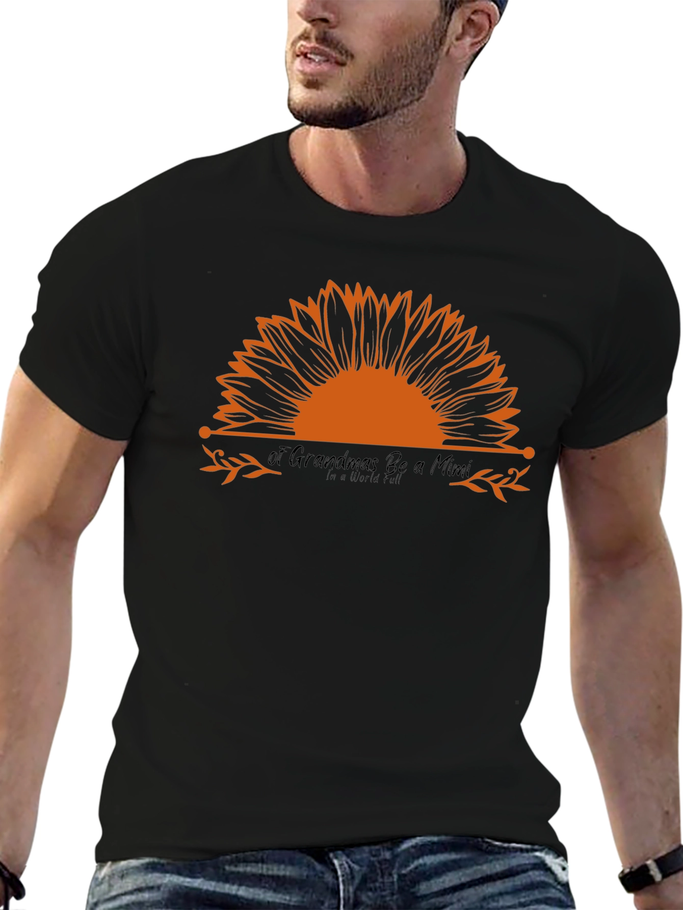 Sunflower Mimi Graphic Tee - Soft Black Cotton
