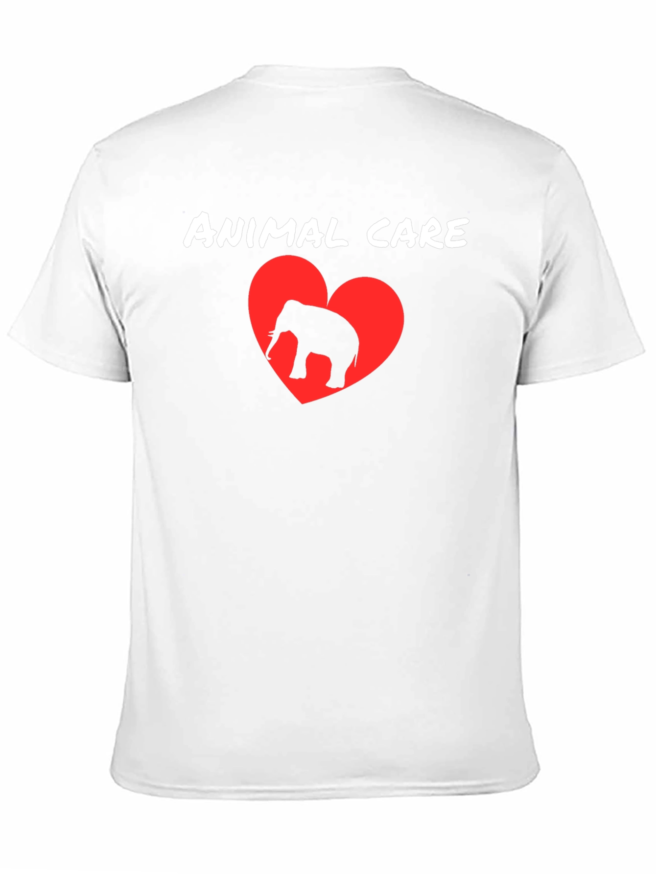 Animal Care Elephant Heart T-Shirt
