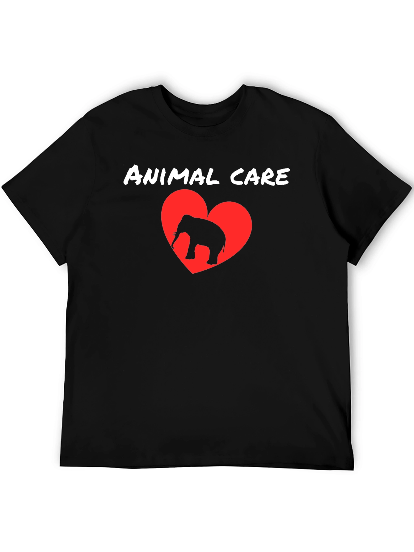 Animal Care Elephant Heart T-Shirt