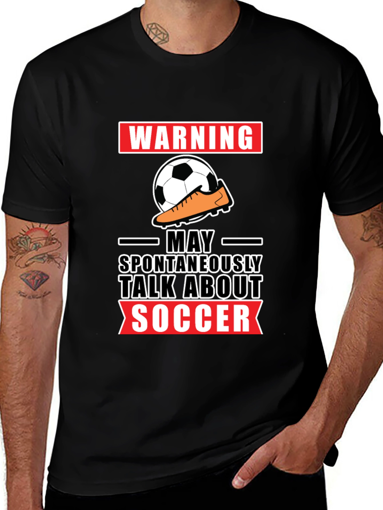 Warning: May Spontaneously Talk About Soccer T-Shirt