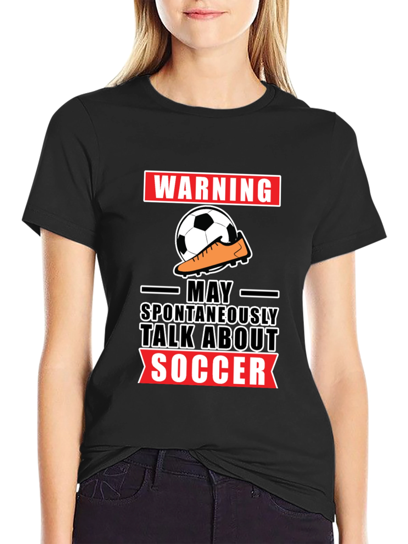 Warning: May Spontaneously Talk About Soccer T-Shirt