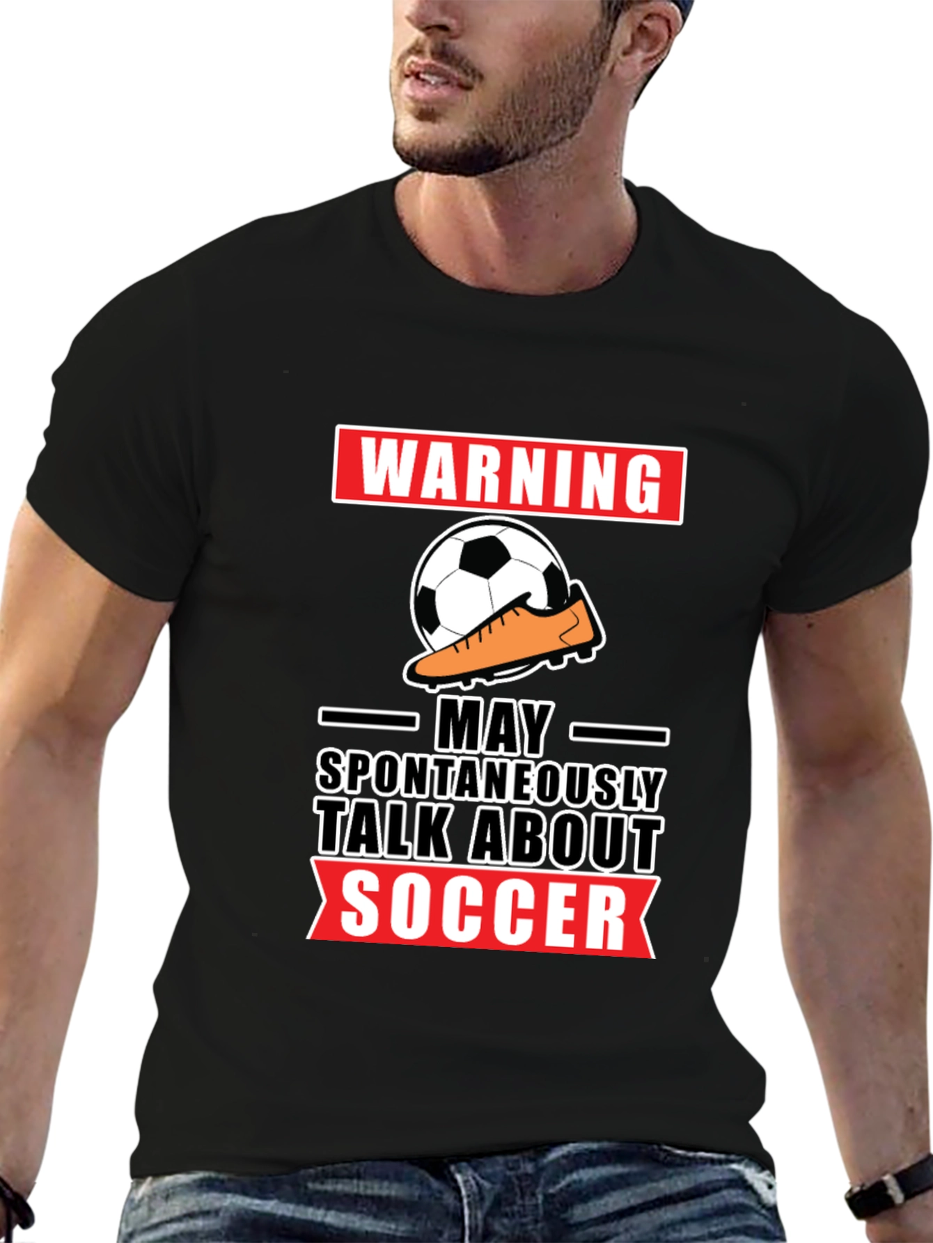 Warning: May Spontaneously Talk About Soccer T-Shirt