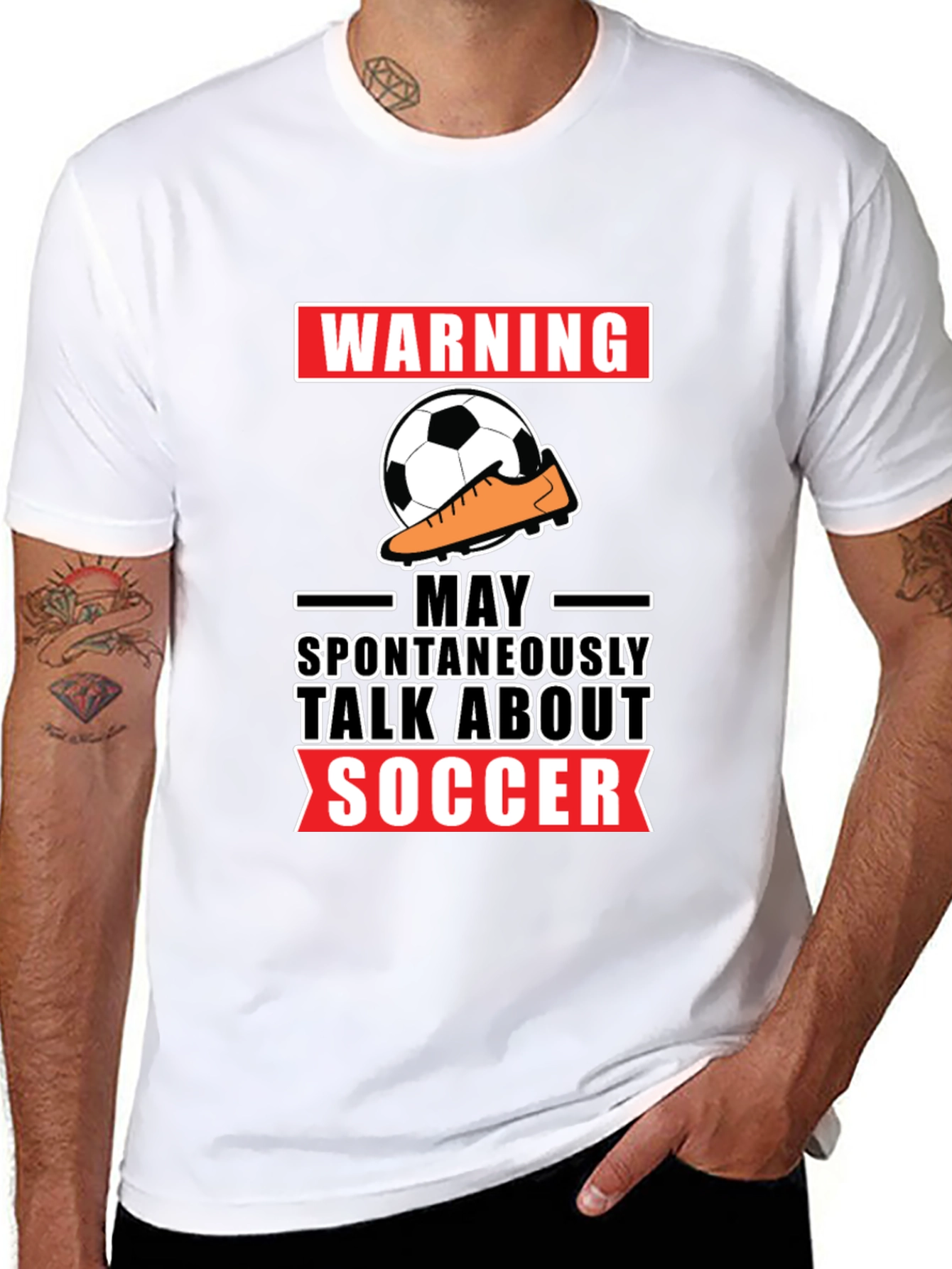 Warning: May Spontaneously Talk About Soccer T-Shirt