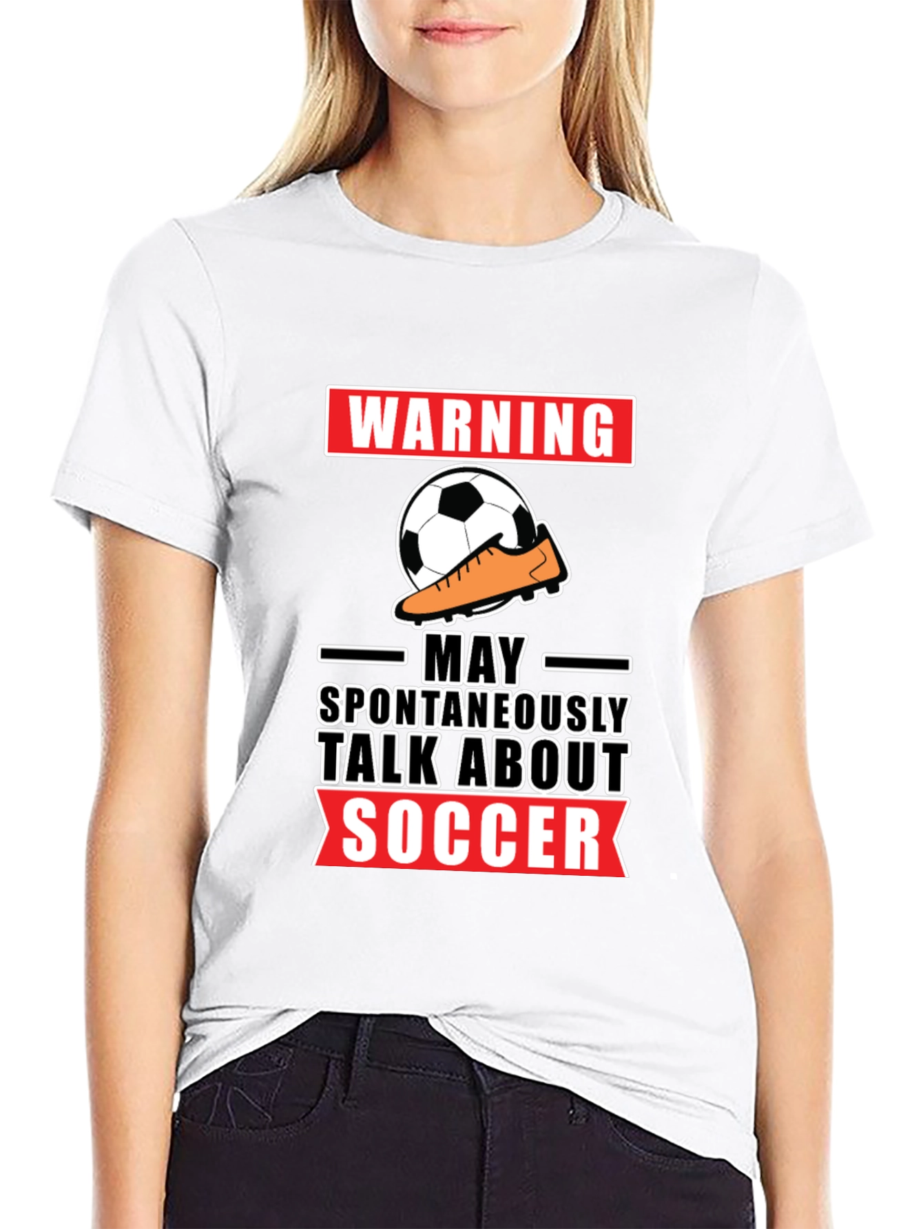 Warning: May Spontaneously Talk About Soccer T-Shirt