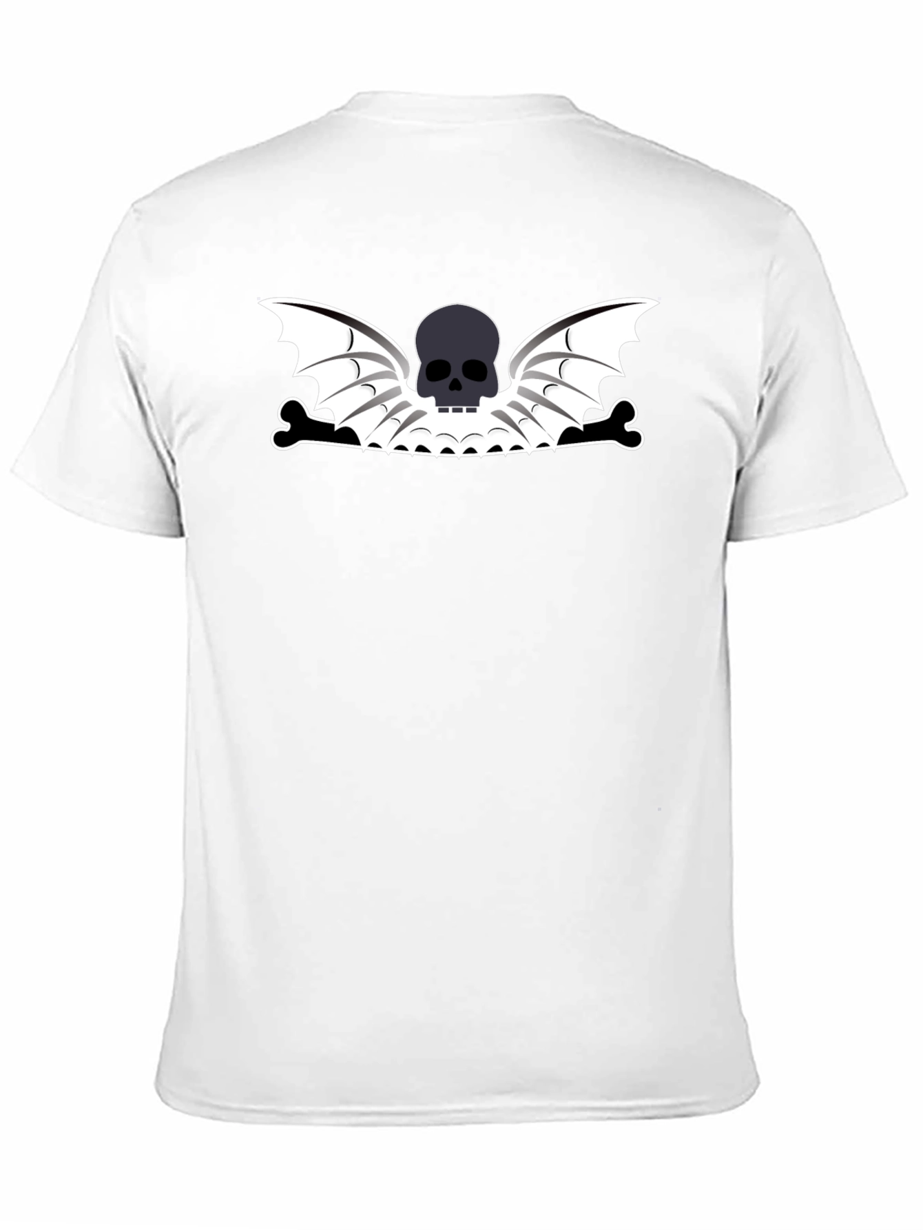 Skull Wings Black T-Shirt - Edgy Graphic Tee