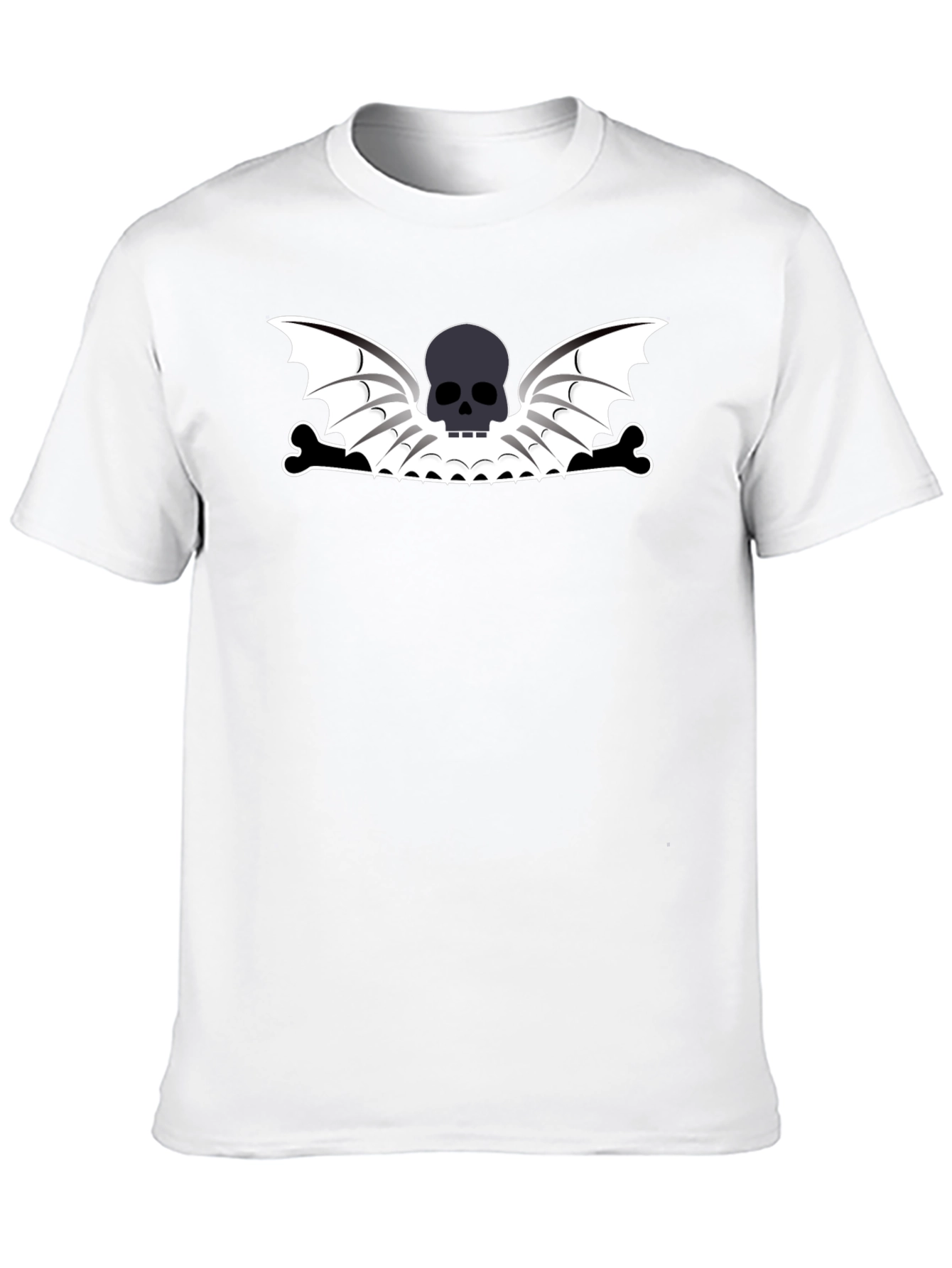 Skull Wings Black T-Shirt - Edgy Graphic Tee