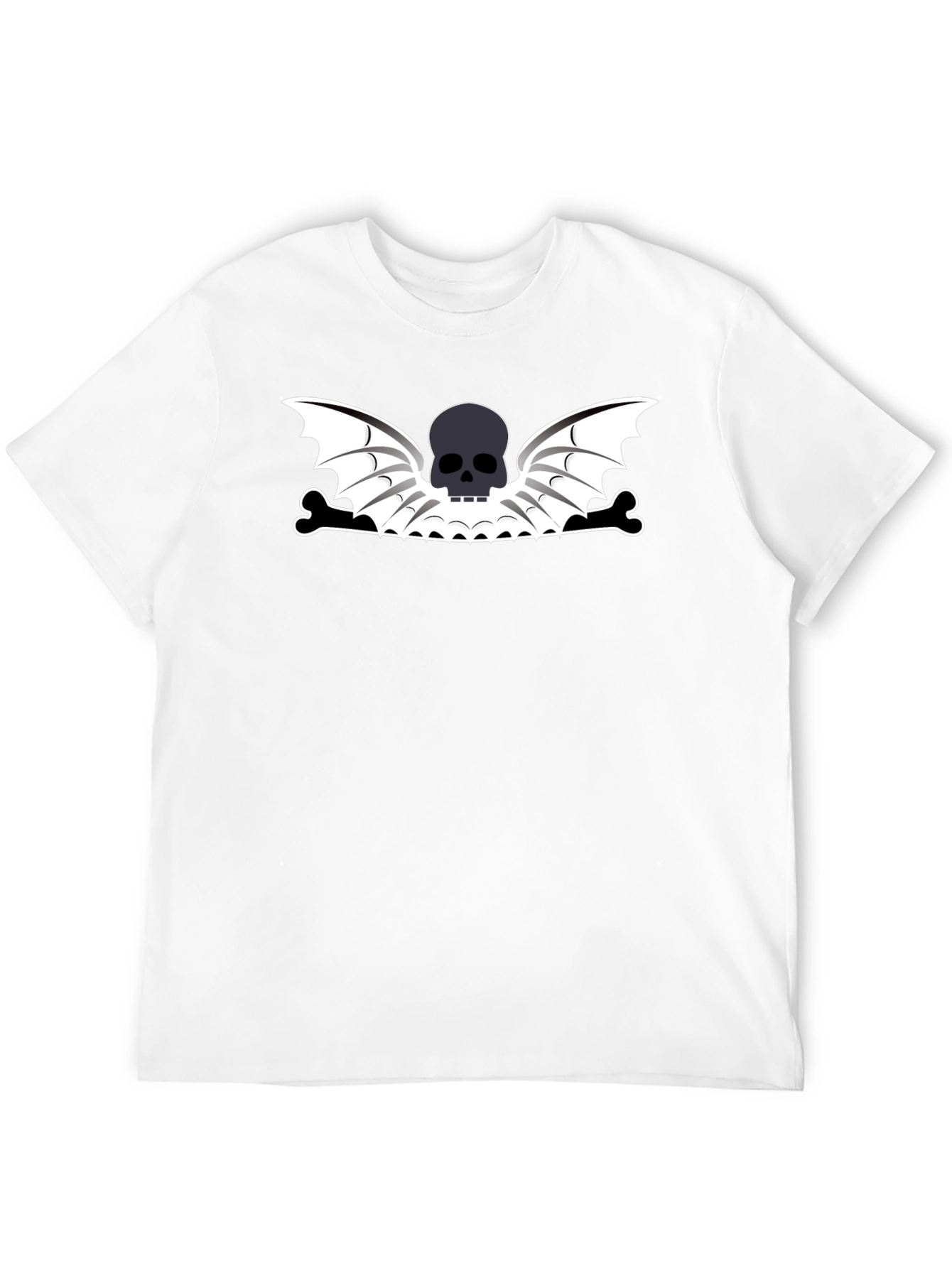 Skull Wings Black T-Shirt - Edgy Graphic Tee