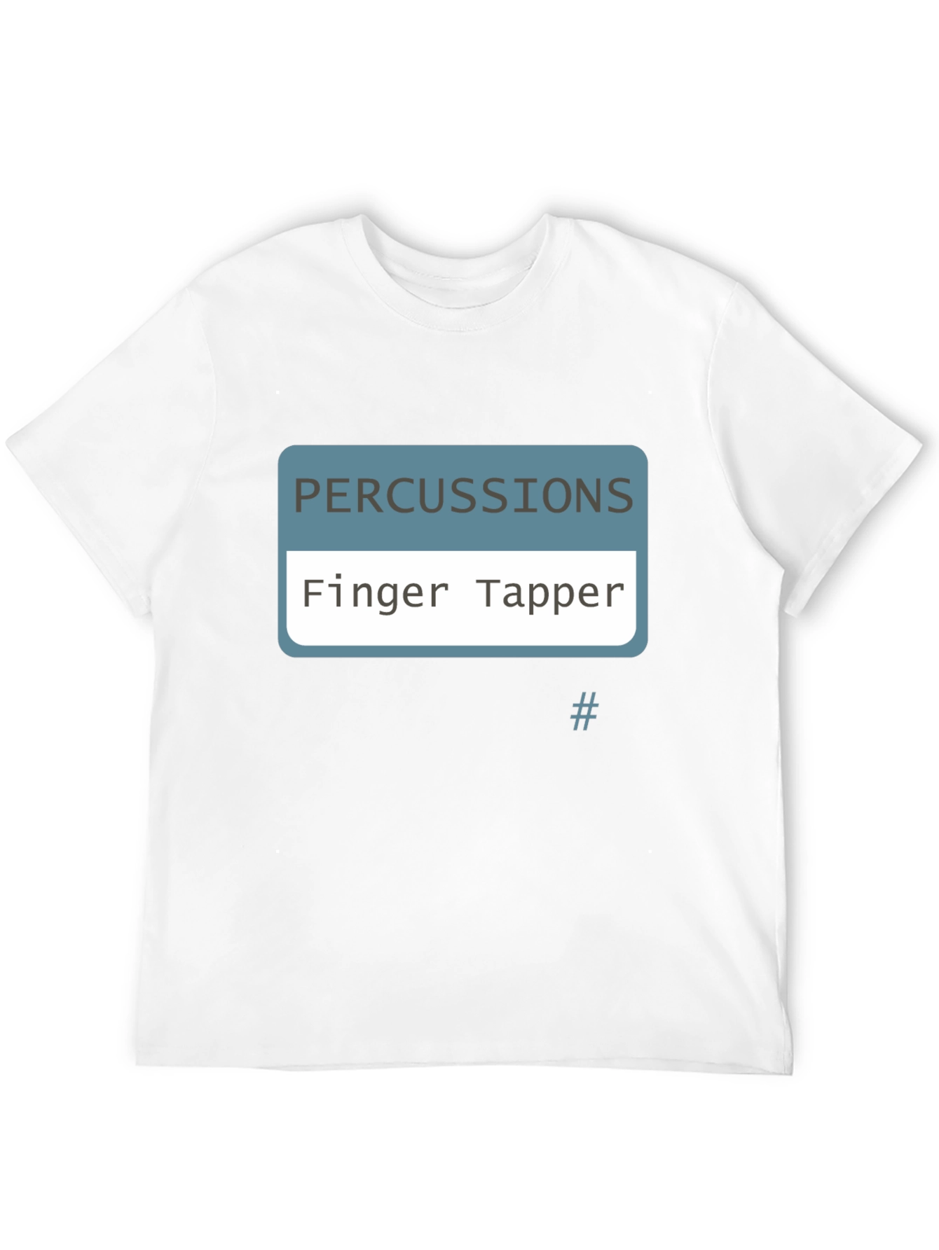 Finger Tapper Percussionist Black T-Shirt