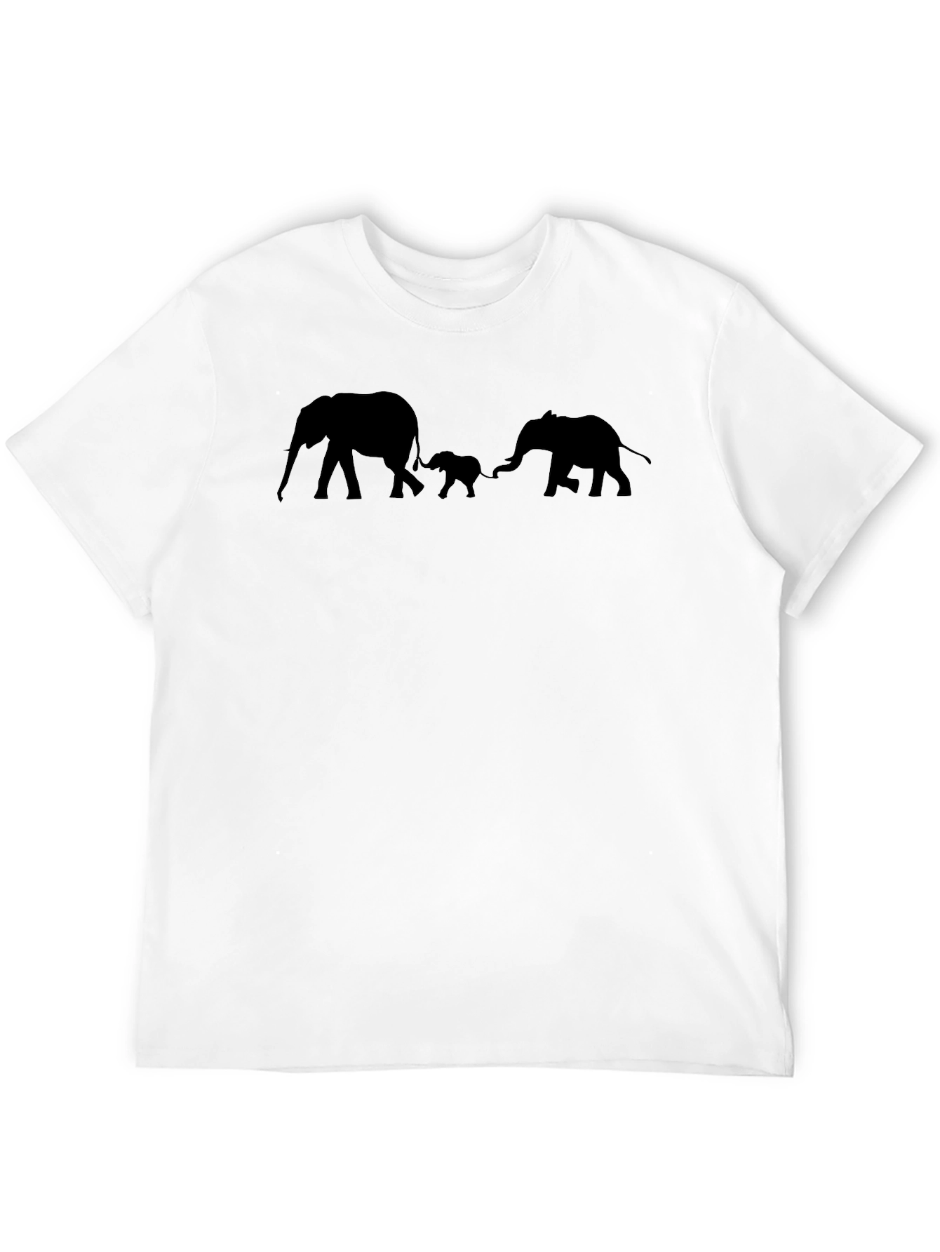 Elephant Family Black T-Shirt