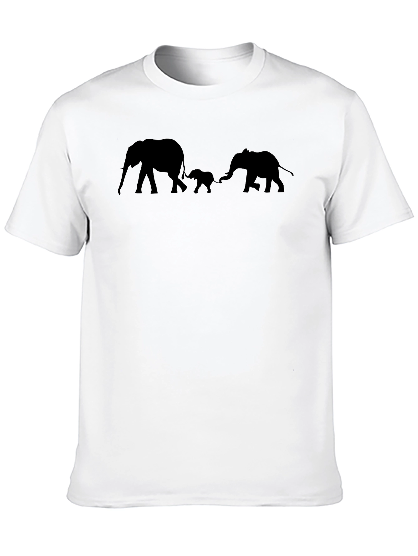 Elephant Family Black T-Shirt