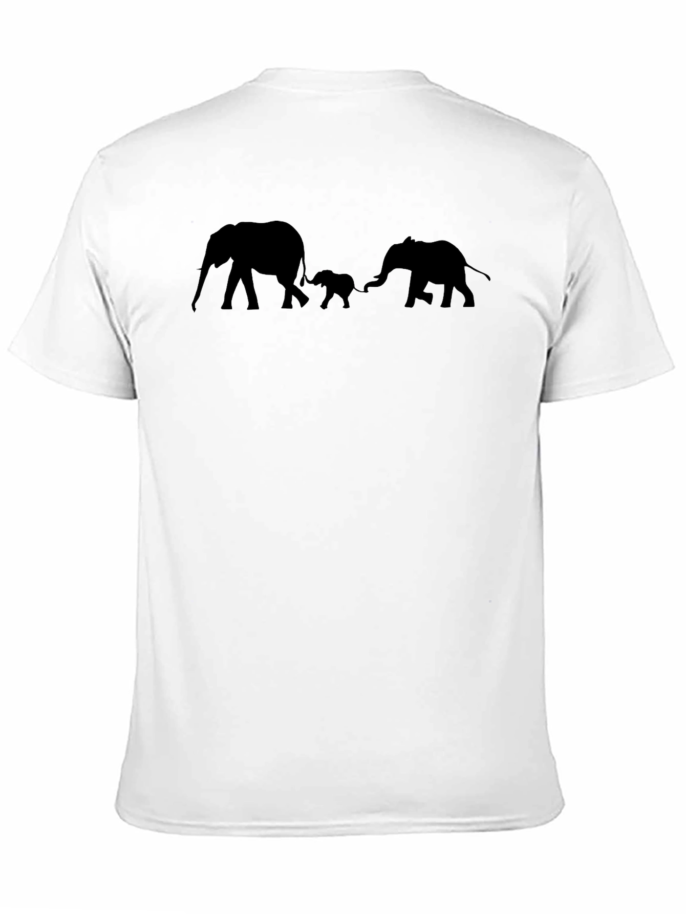 Elephant Family Black T-Shirt