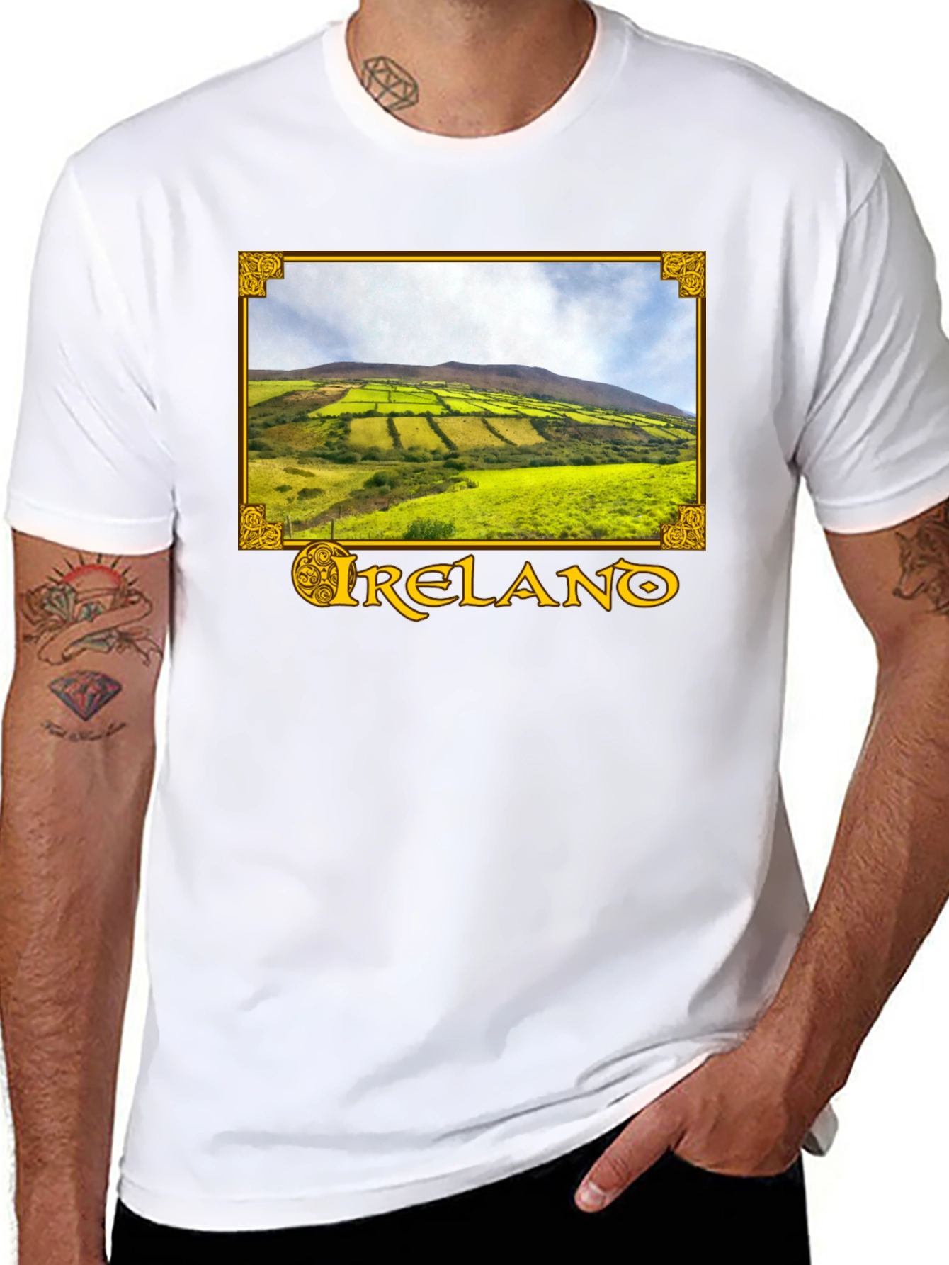 Ireland Landscape Graphic Tee - Black
