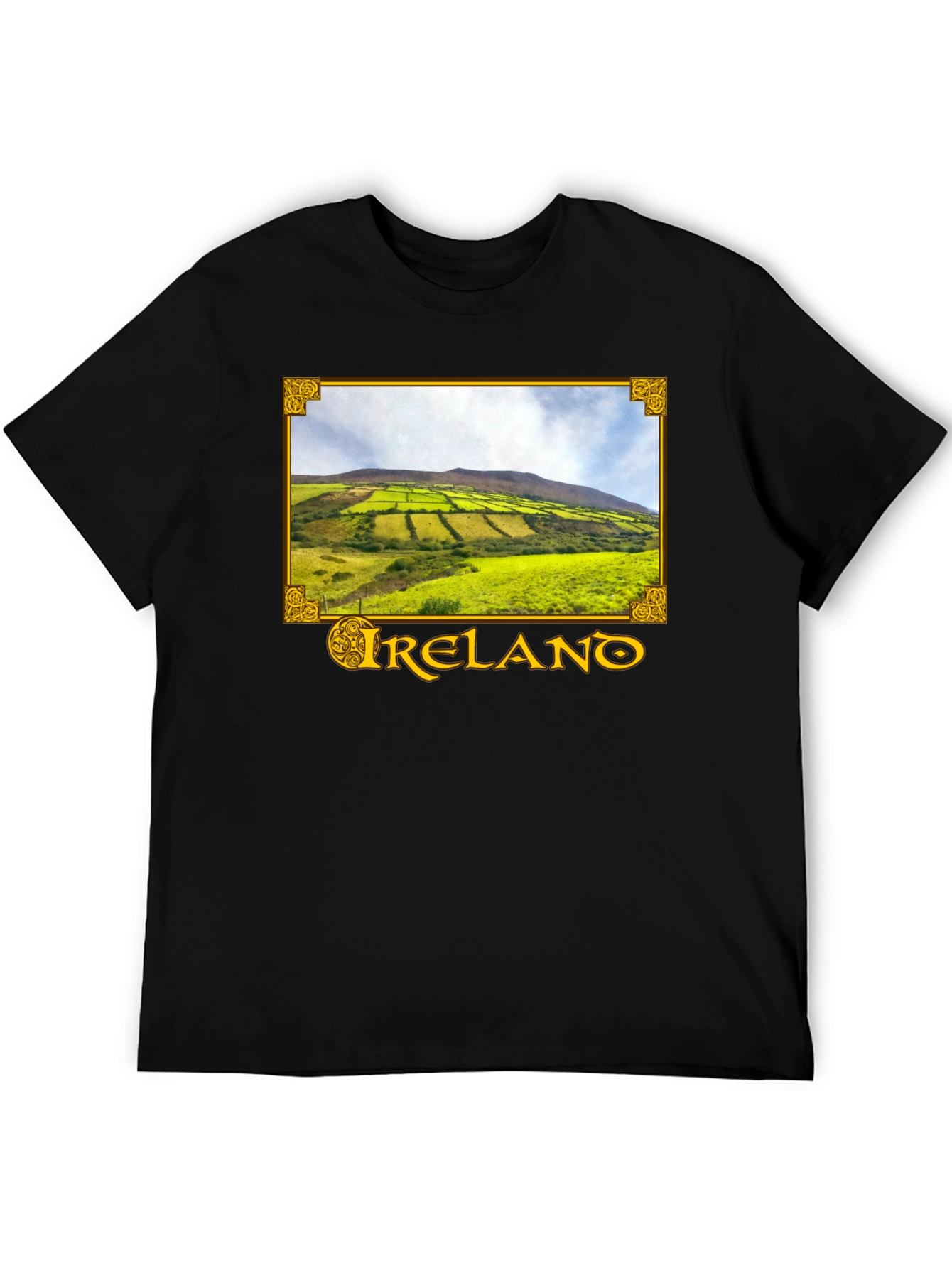 Ireland Landscape Graphic Tee - Black
