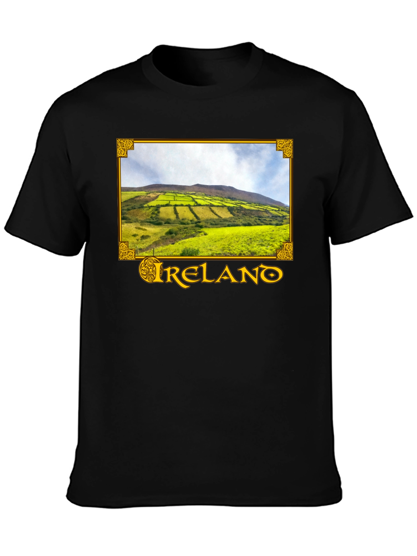 Ireland Landscape Graphic Tee - Black