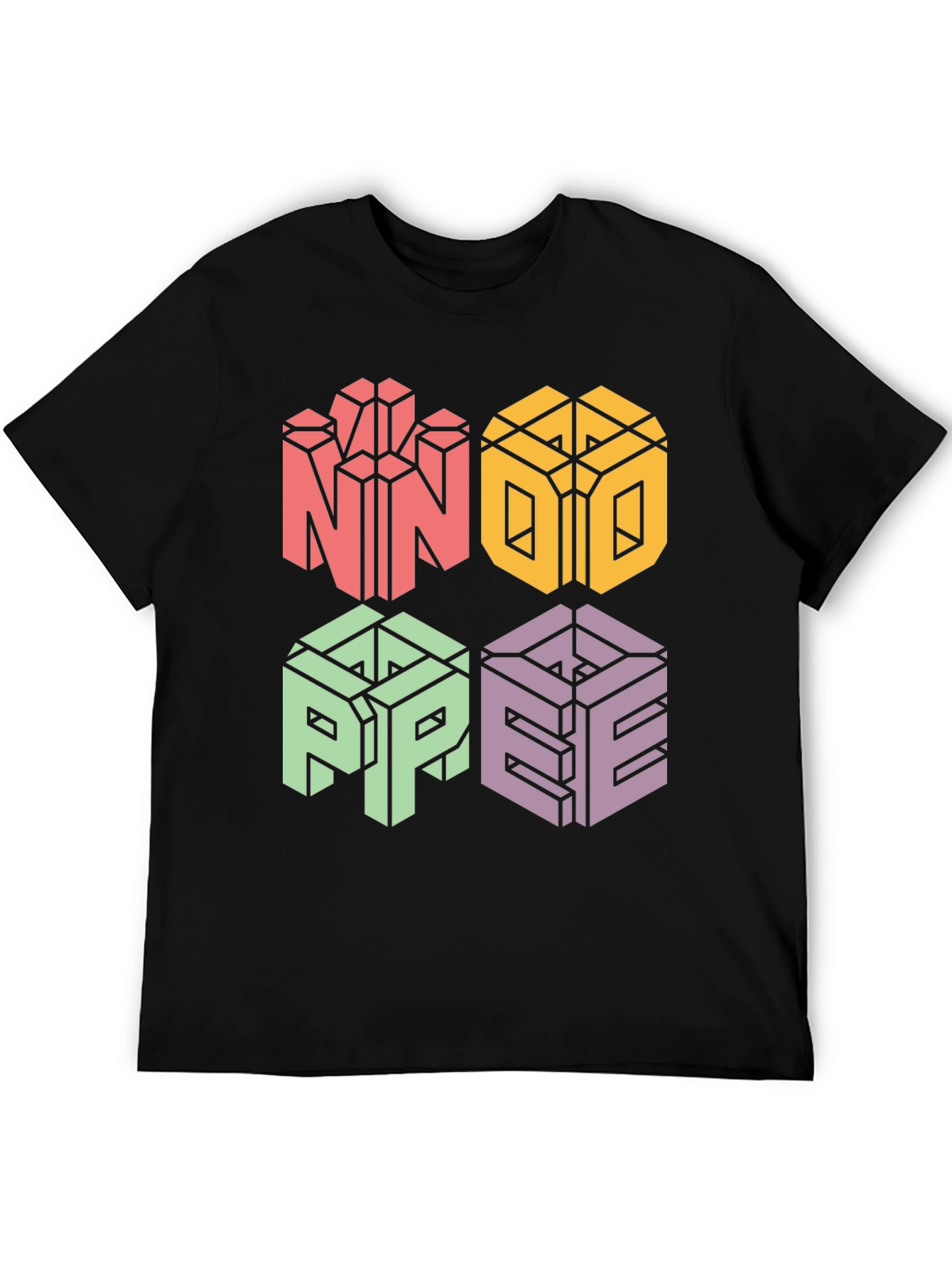 Novelty NOPE 3D Graphic Print T-Shirt