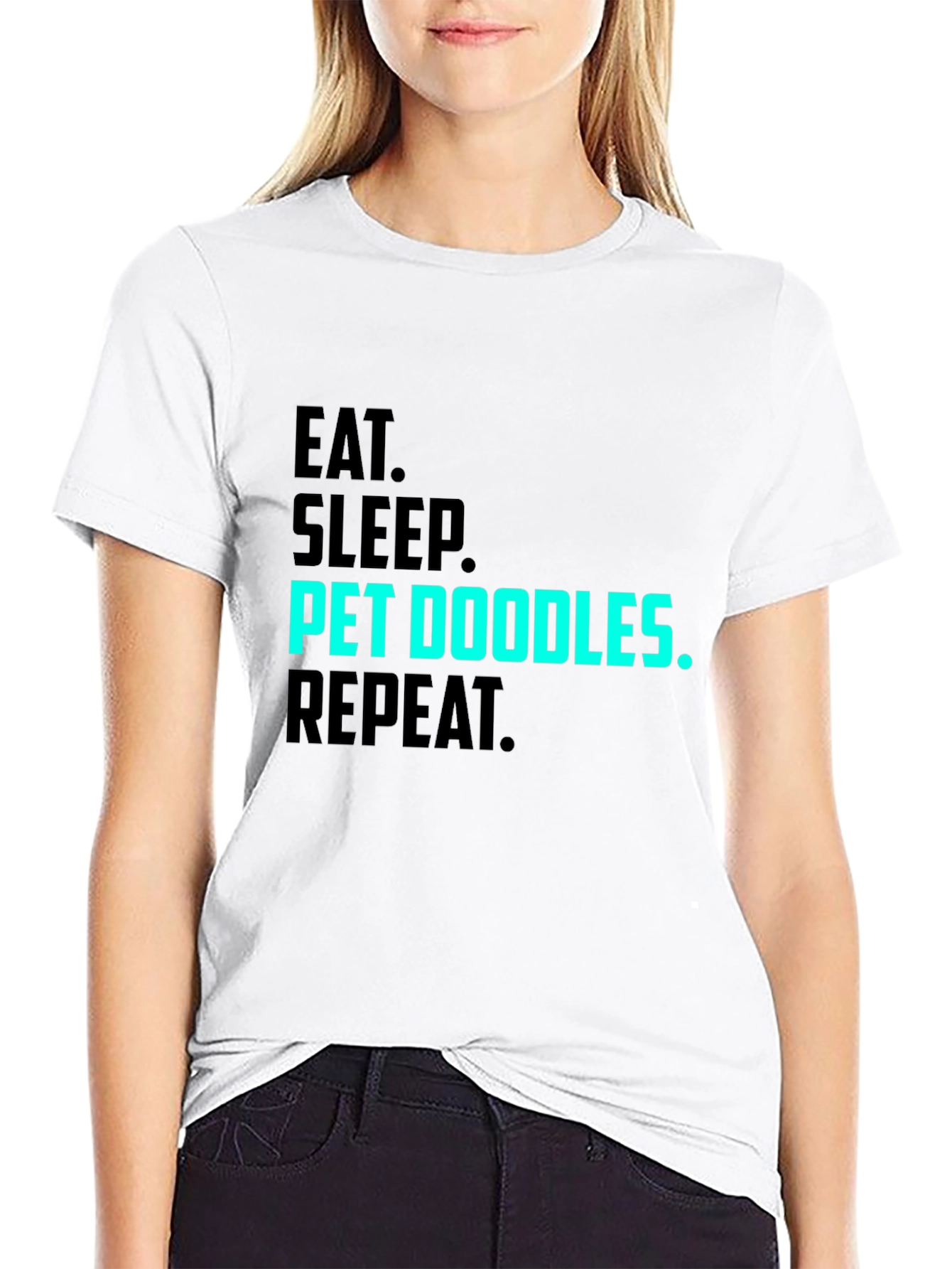 Eat Sleep Pet Doodles Repeat T-Shirt