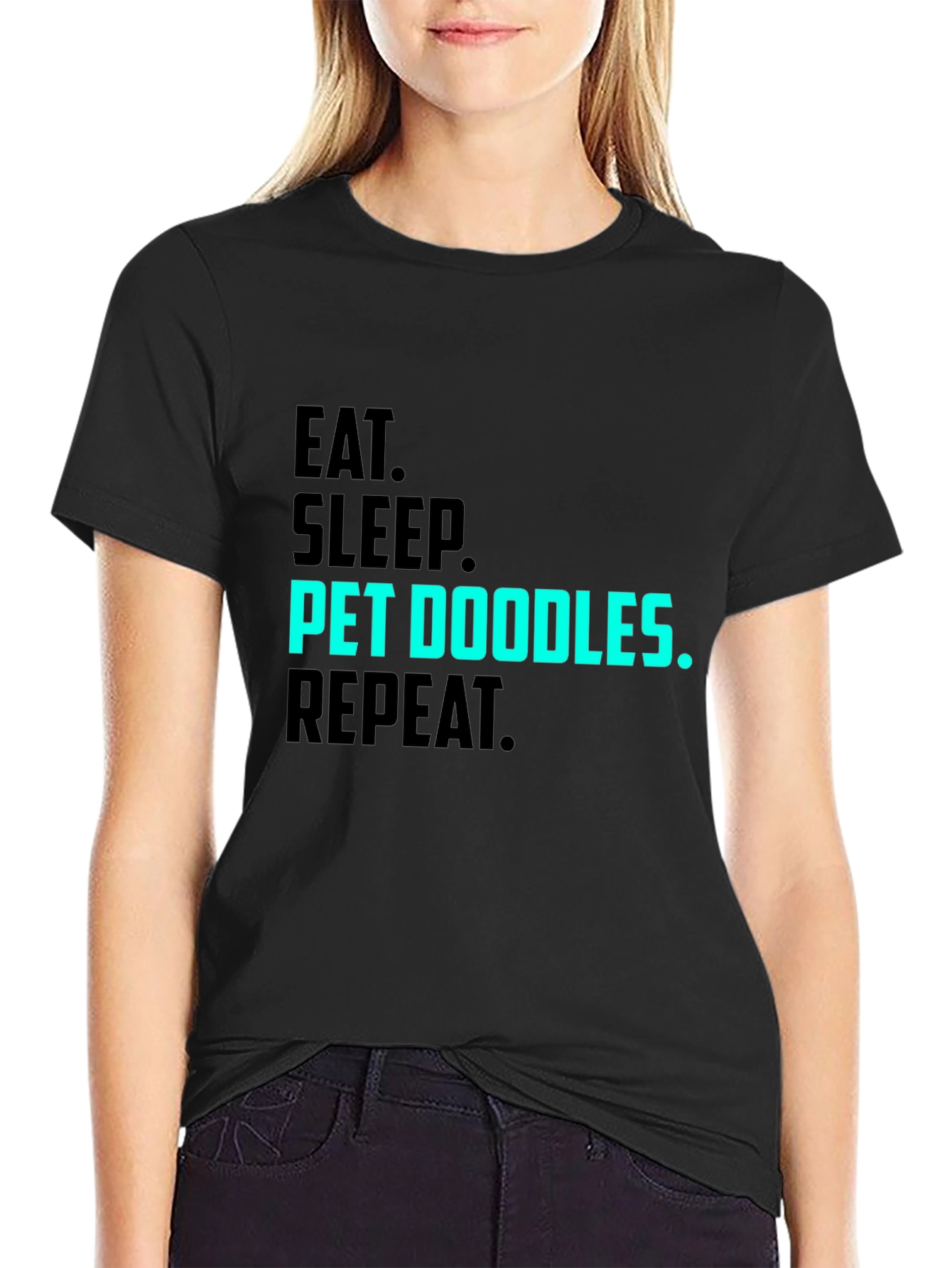 Eat Sleep Pet Doodles Repeat T-Shirt