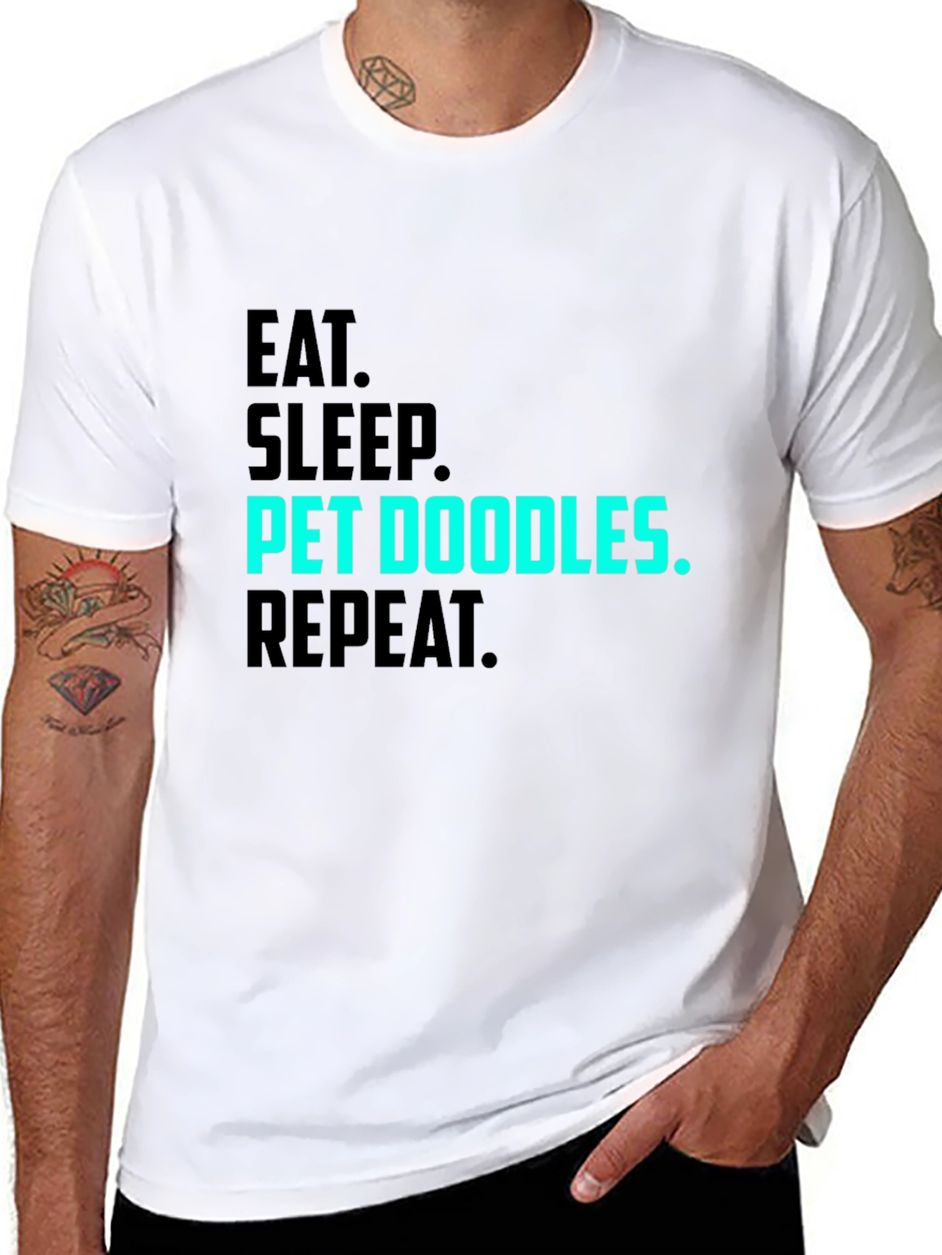 Eat Sleep Pet Doodles Repeat T-Shirt