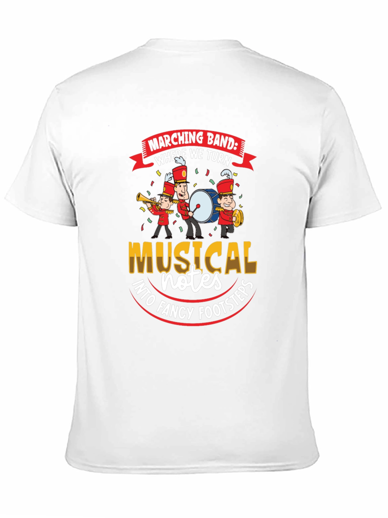 Marching Band Musical Notes T-Shirt