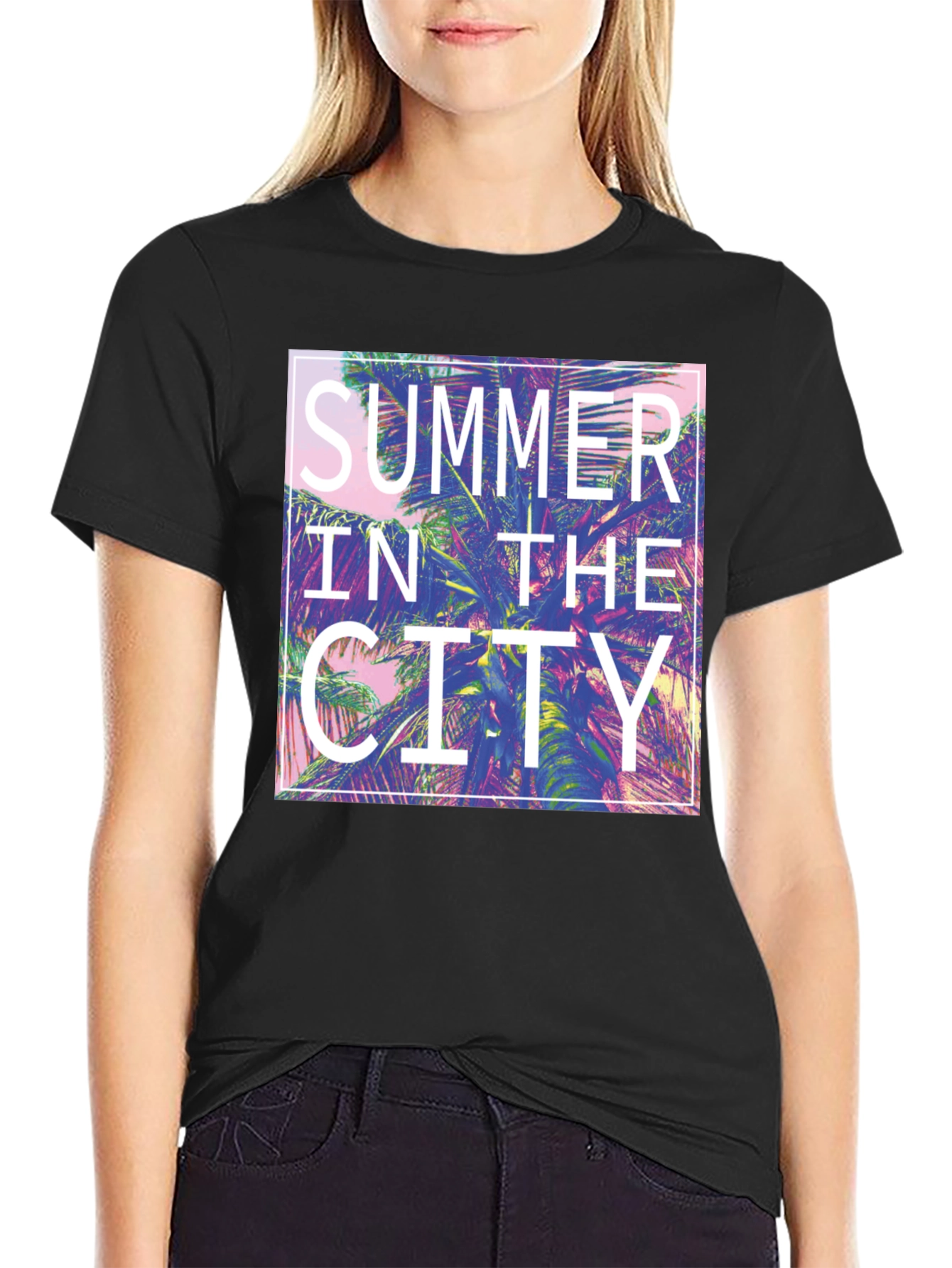 Summer in the City Graphic Tee - Tropical Vibes