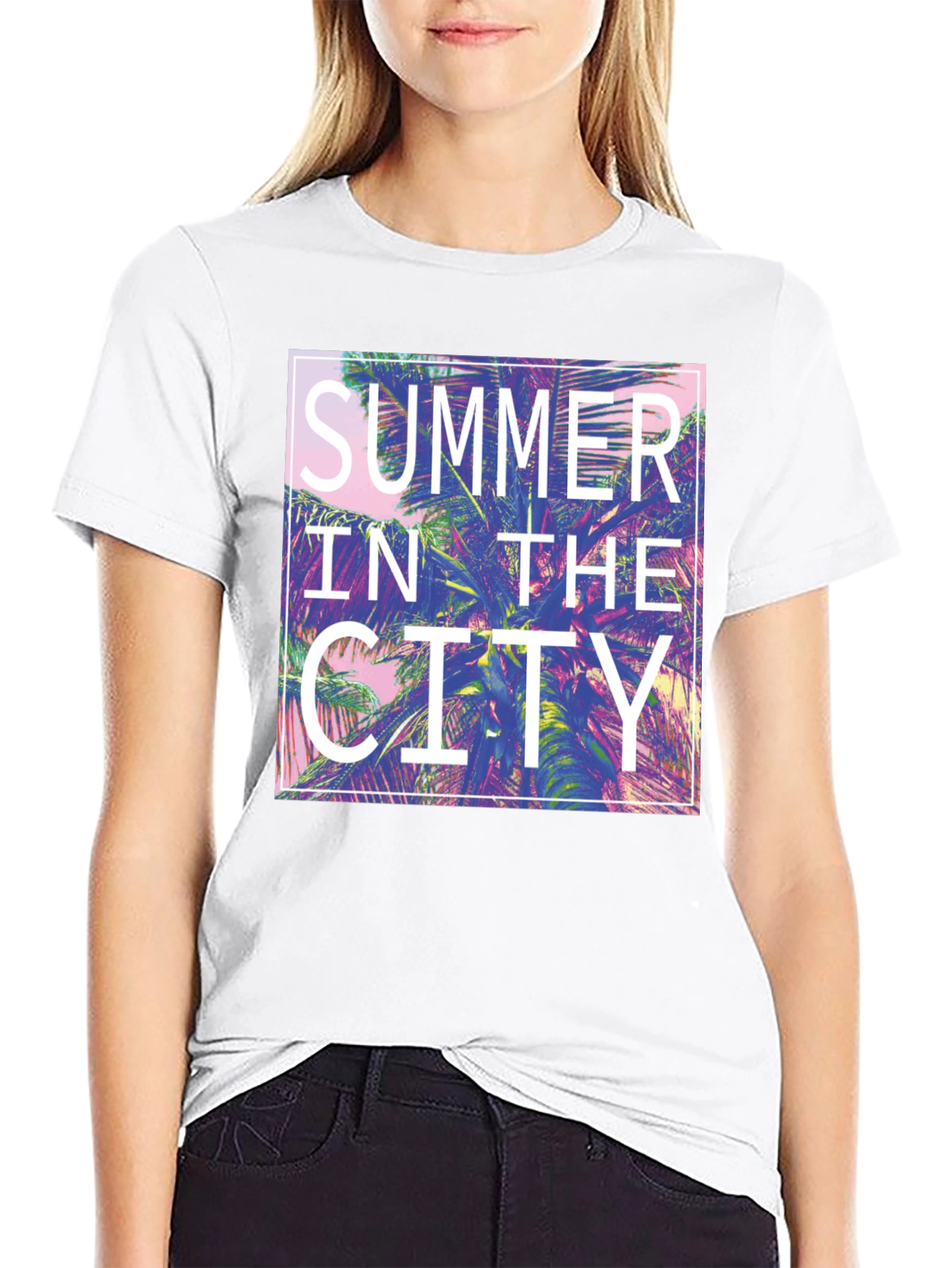 Summer in the City Graphic Tee - Tropical Vibes