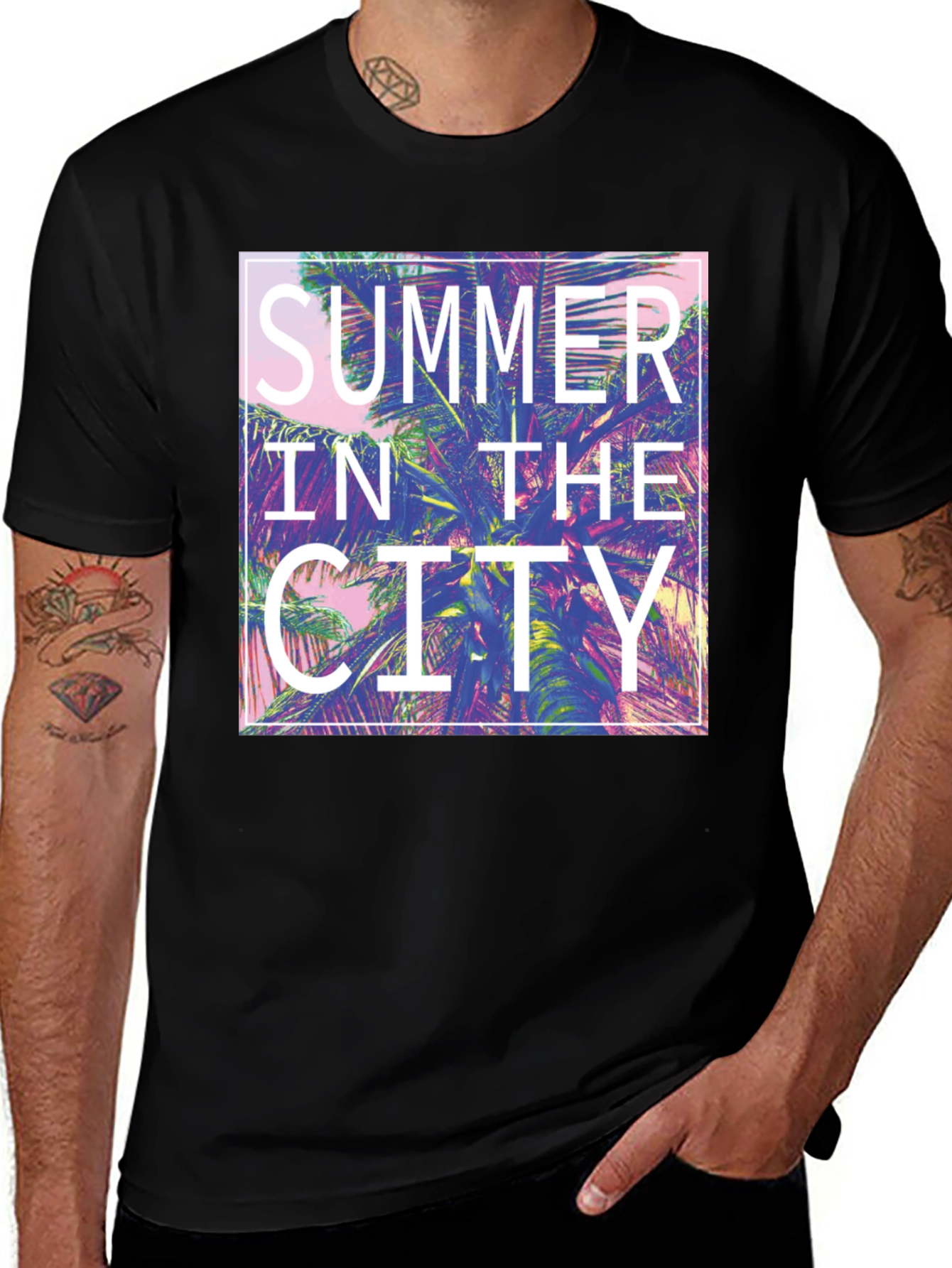 Summer in the City Graphic Tee - Tropical Vibes