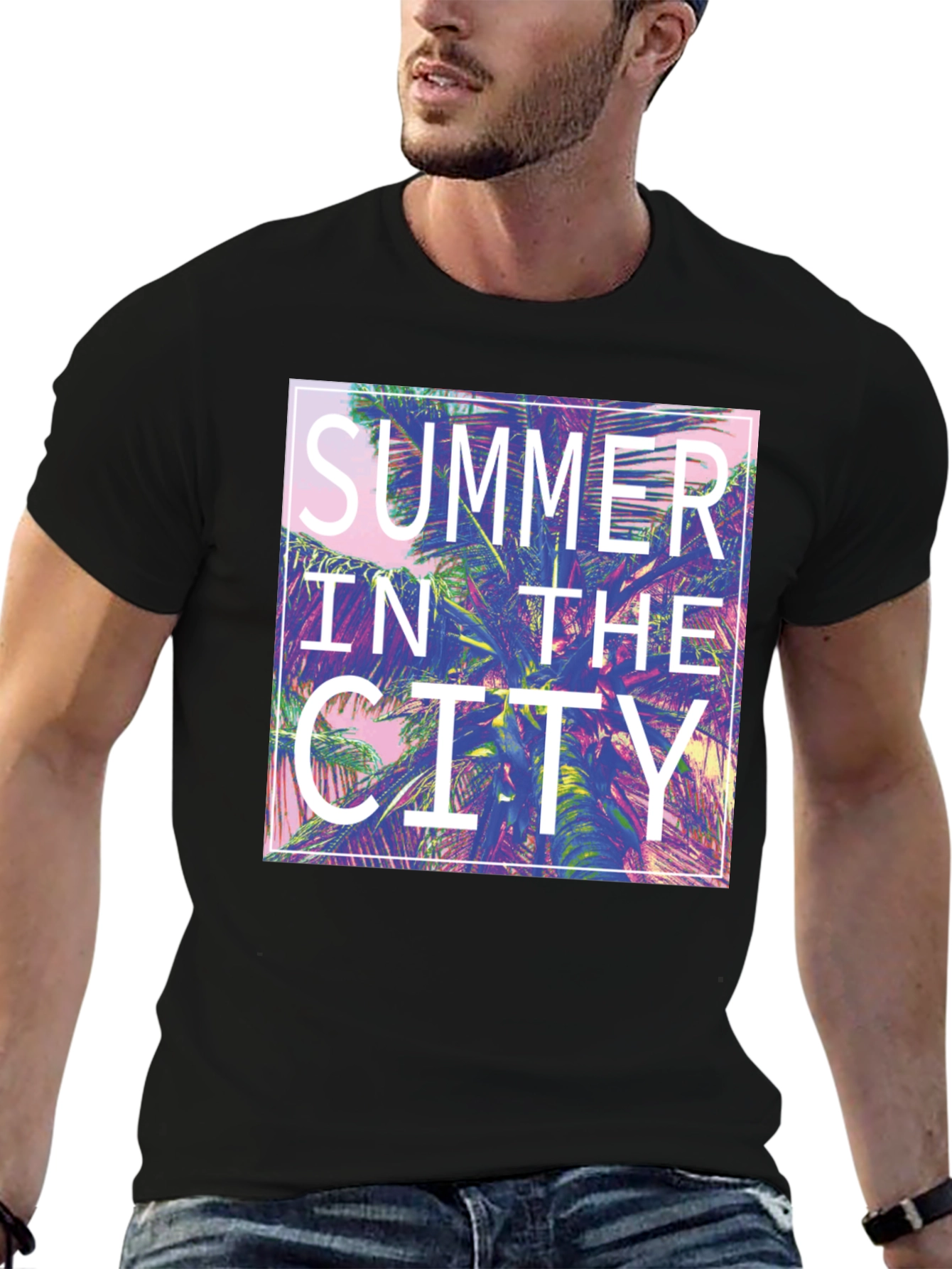 Summer in the City Graphic Tee - Tropical Vibes