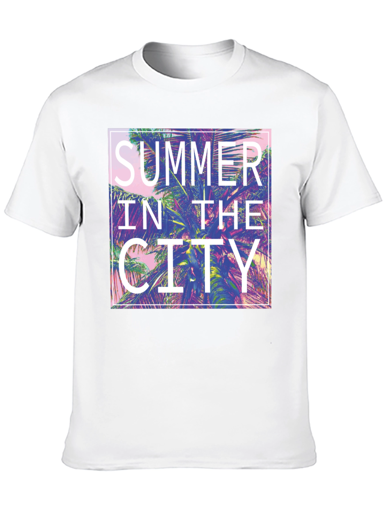 Summer in the City Graphic Tee - Tropical Vibes