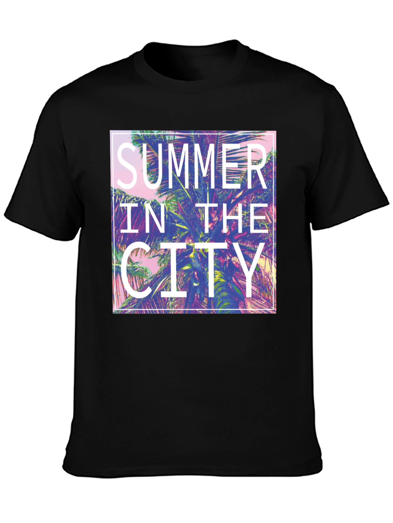 Summer in the City Graphic Tee - Tropical Vibes