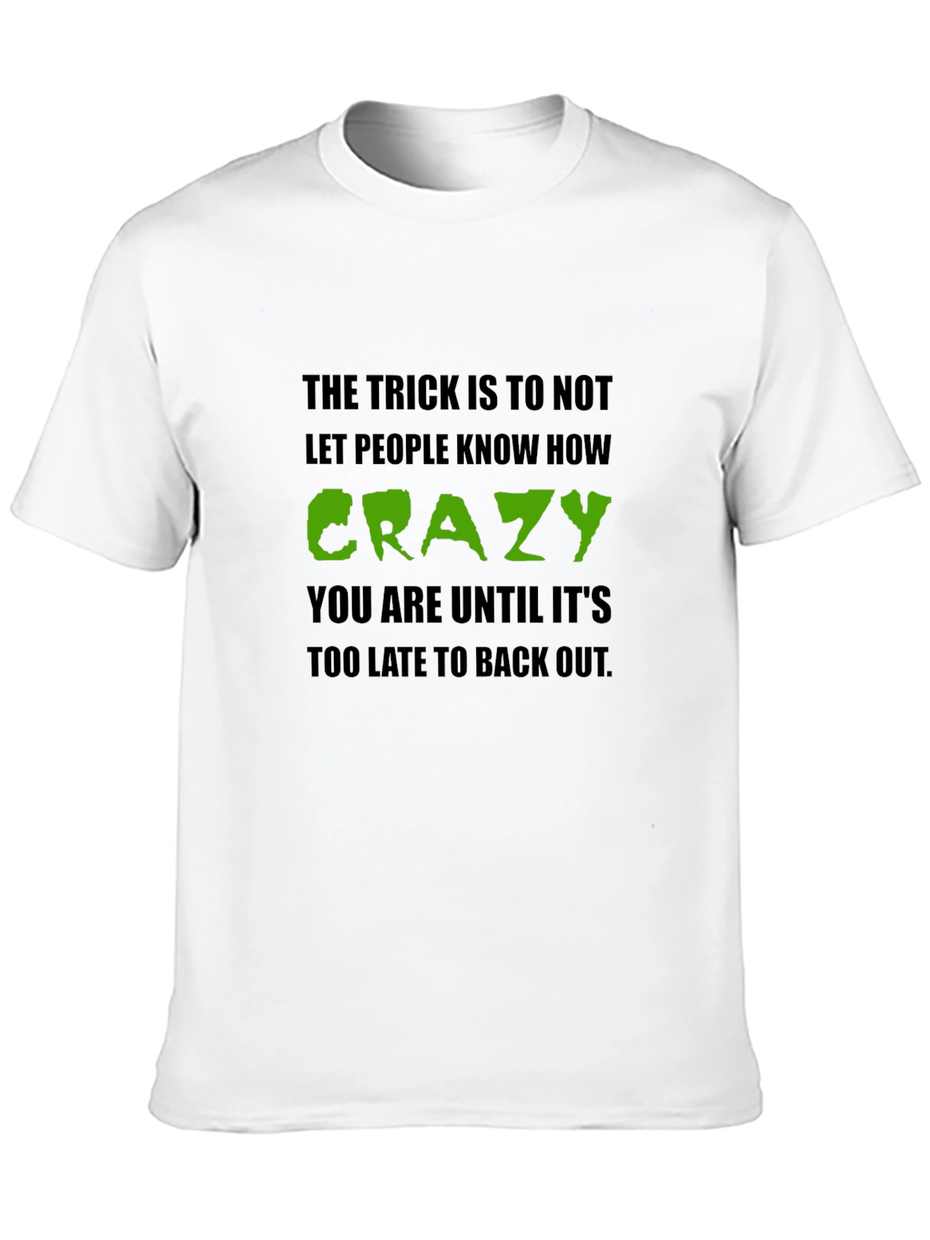 Crazy Secret T-Shirt - Black Crew Neck Tee