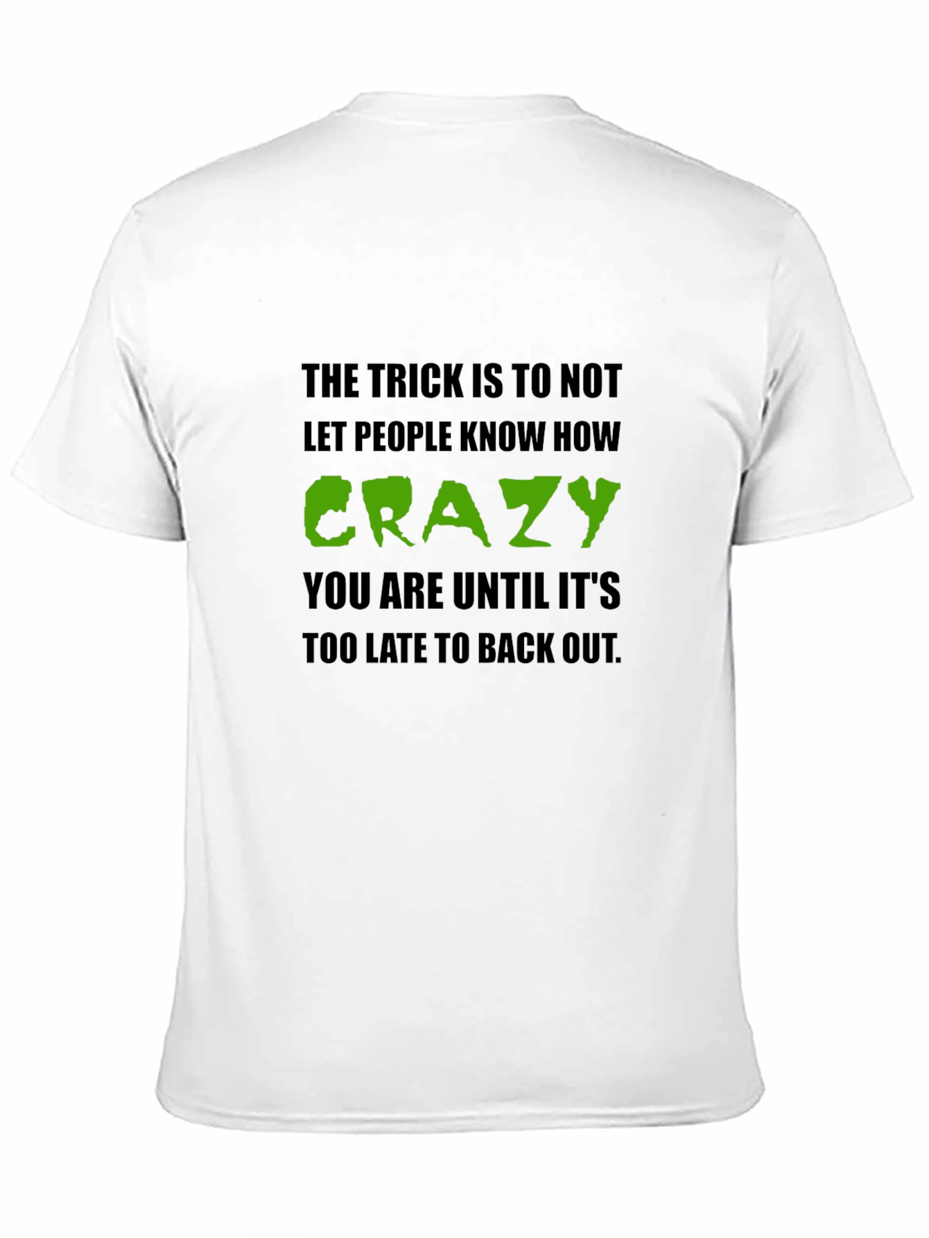 Crazy Secret T-Shirt - Black Crew Neck Tee