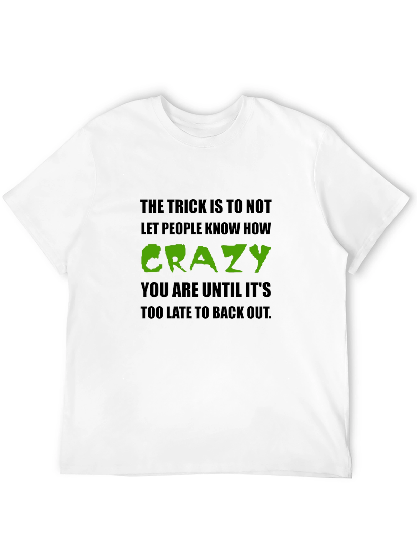Crazy Secret T-Shirt - Black Crew Neck Tee