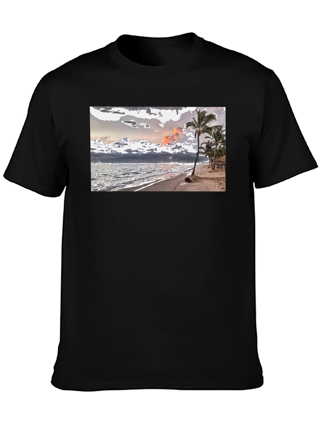 Beach Scene Graphic Tee