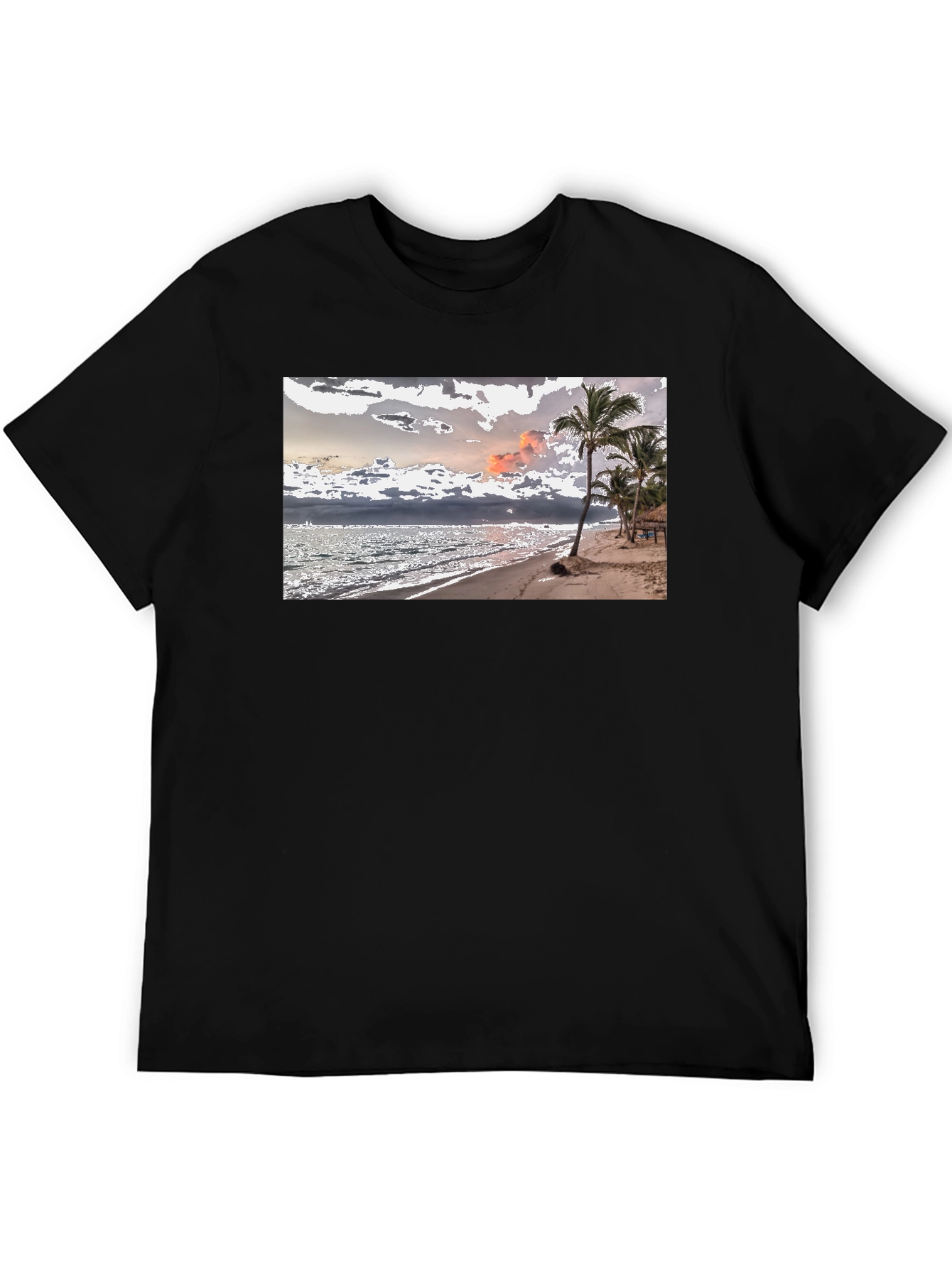 Beach Scene Graphic Tee