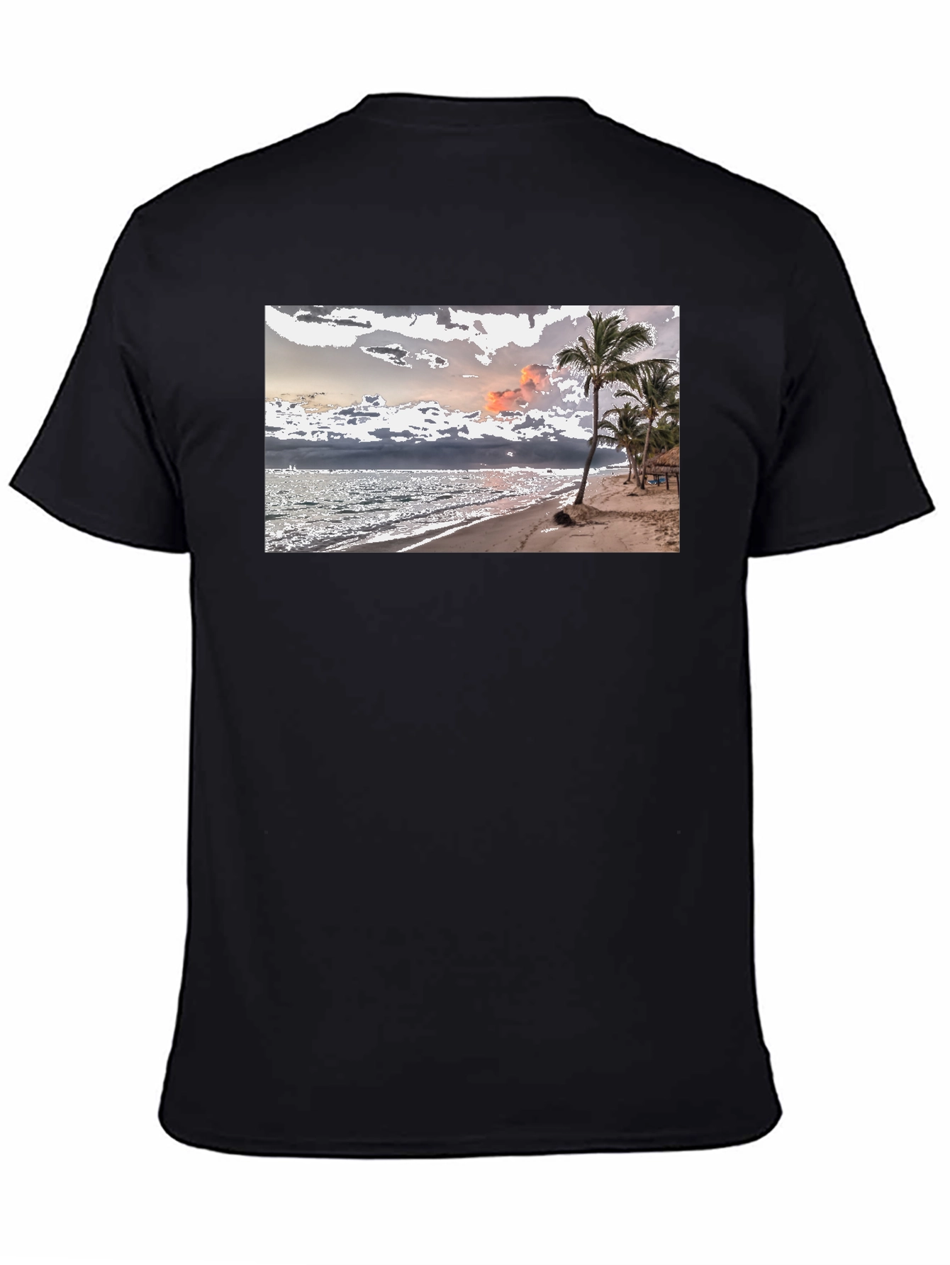 Beach Scene Graphic Tee