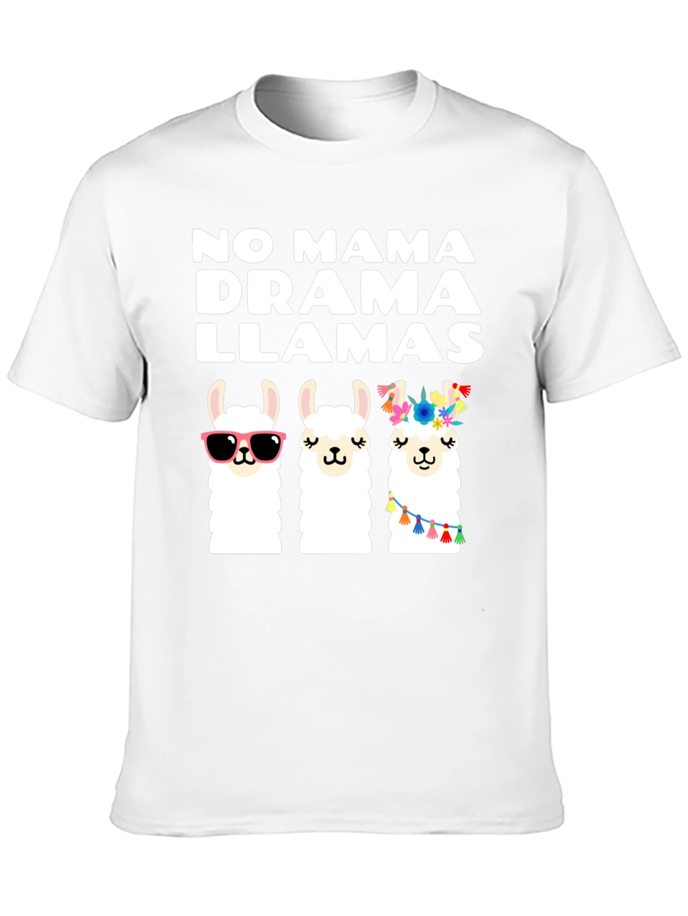 No Mama Drama Llamas Graphic T-Shirt