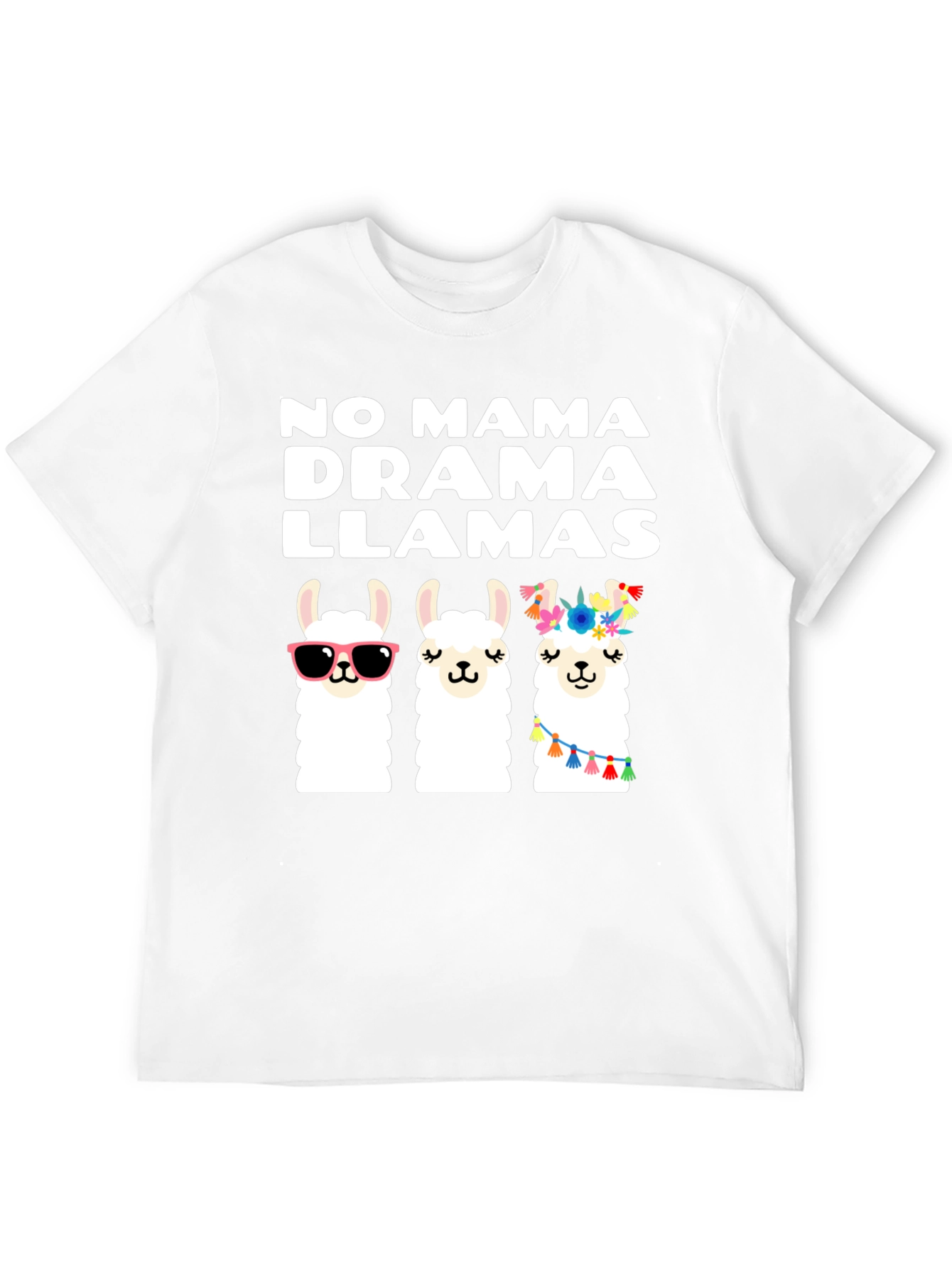 No Mama Drama Llamas Graphic T-Shirt