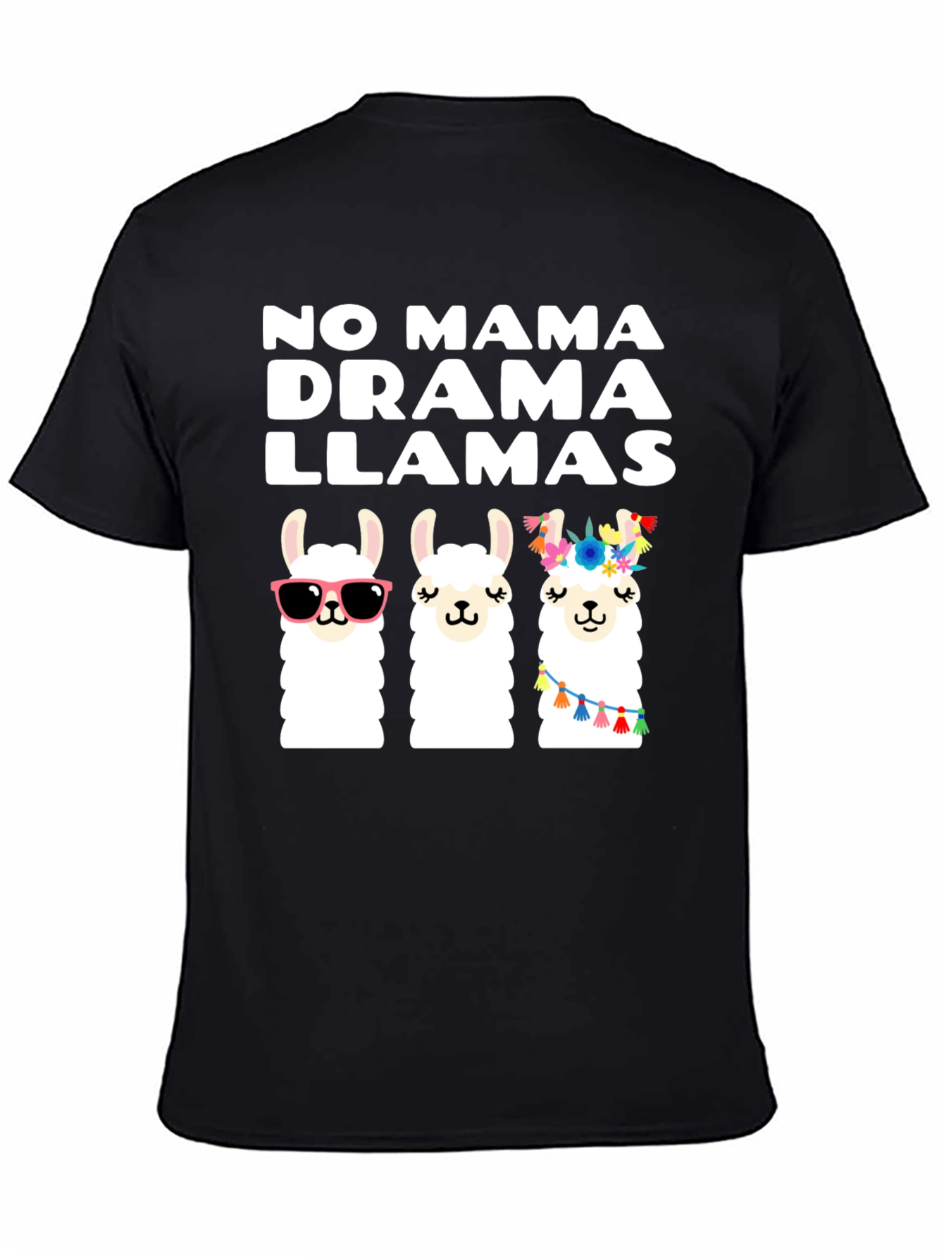 No Mama Drama Llamas Graphic T-Shirt