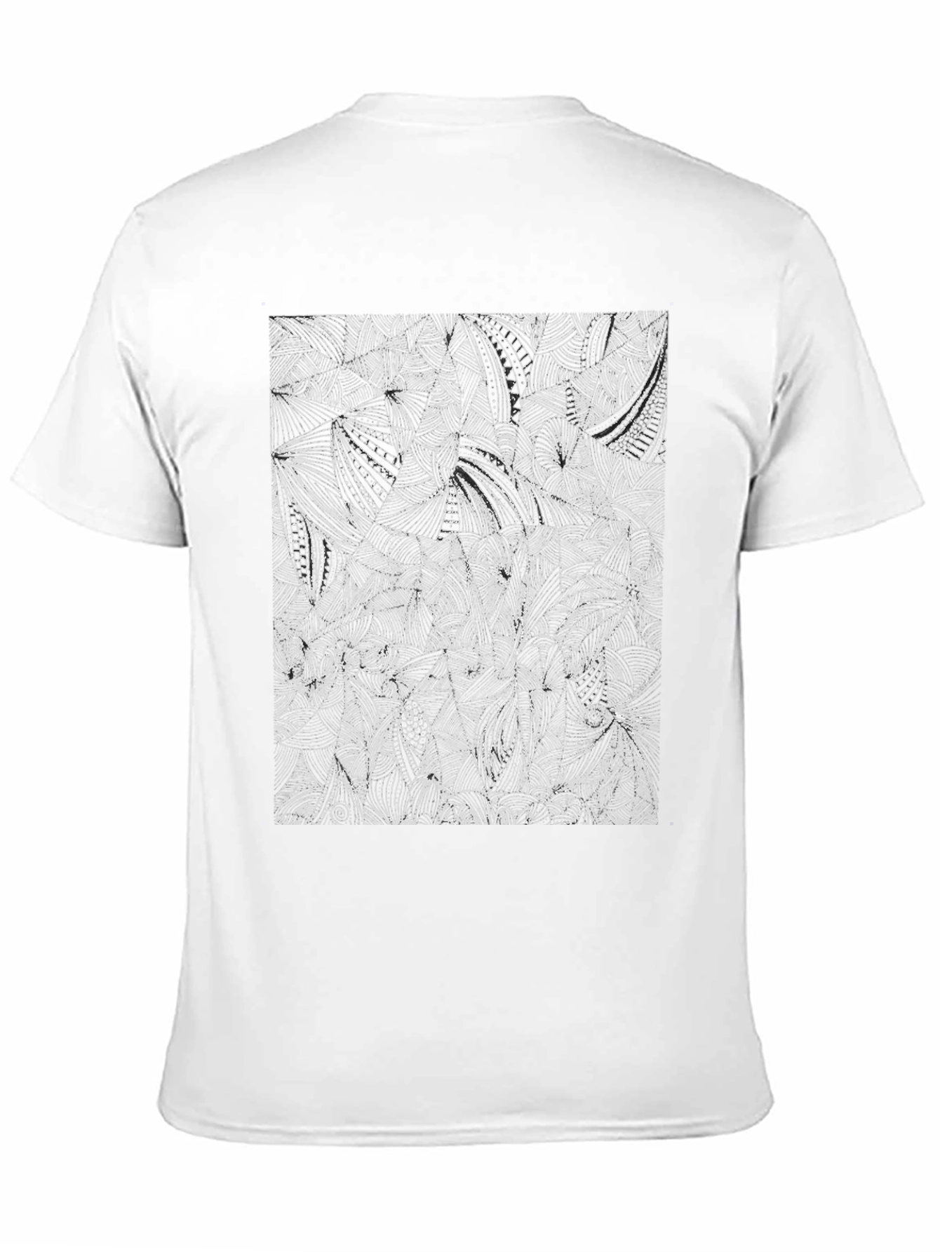 Abstract Pattern Black T-Shirt